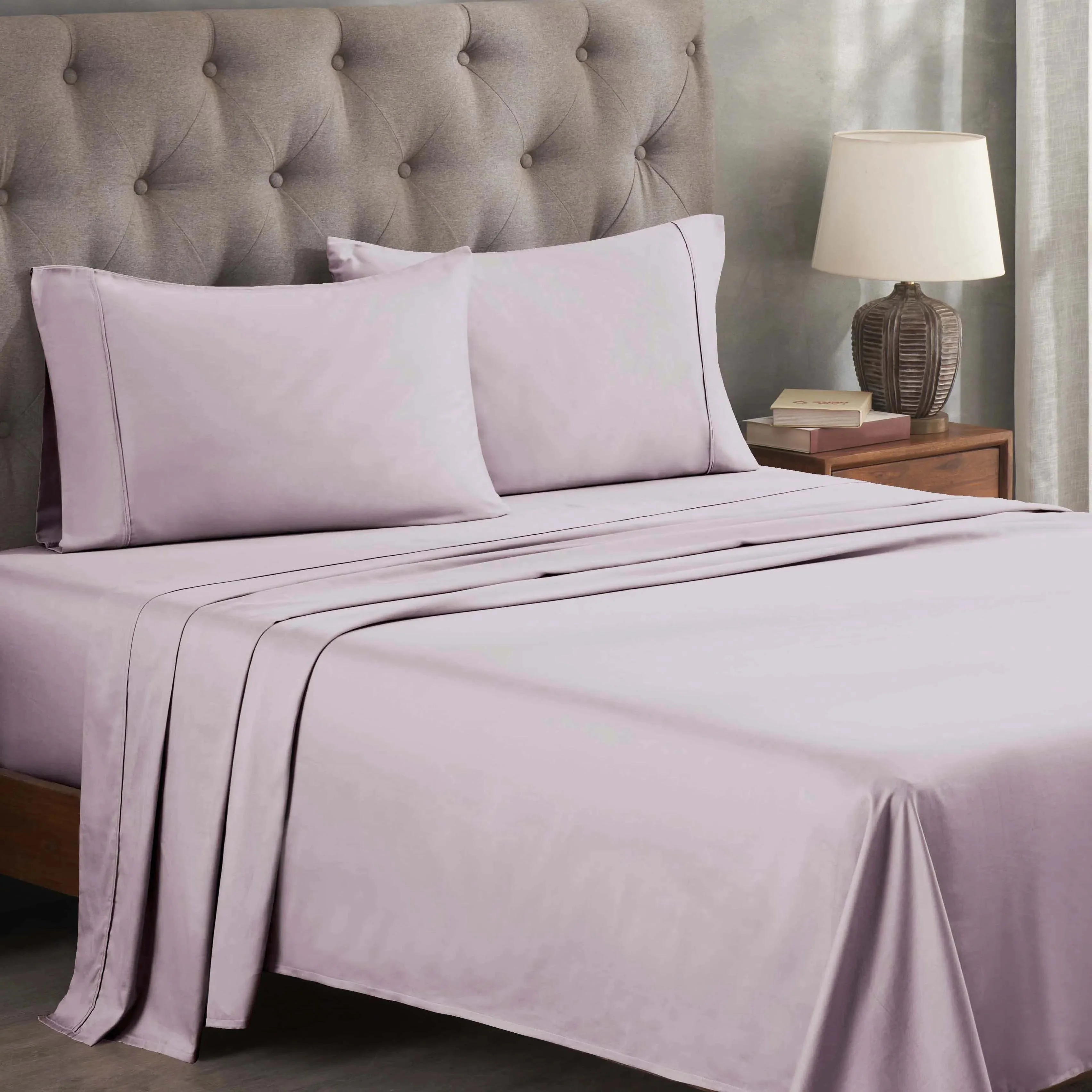 300 Thread Count Egyptian Cotton Sateen Bed Sheet Set - Image 15