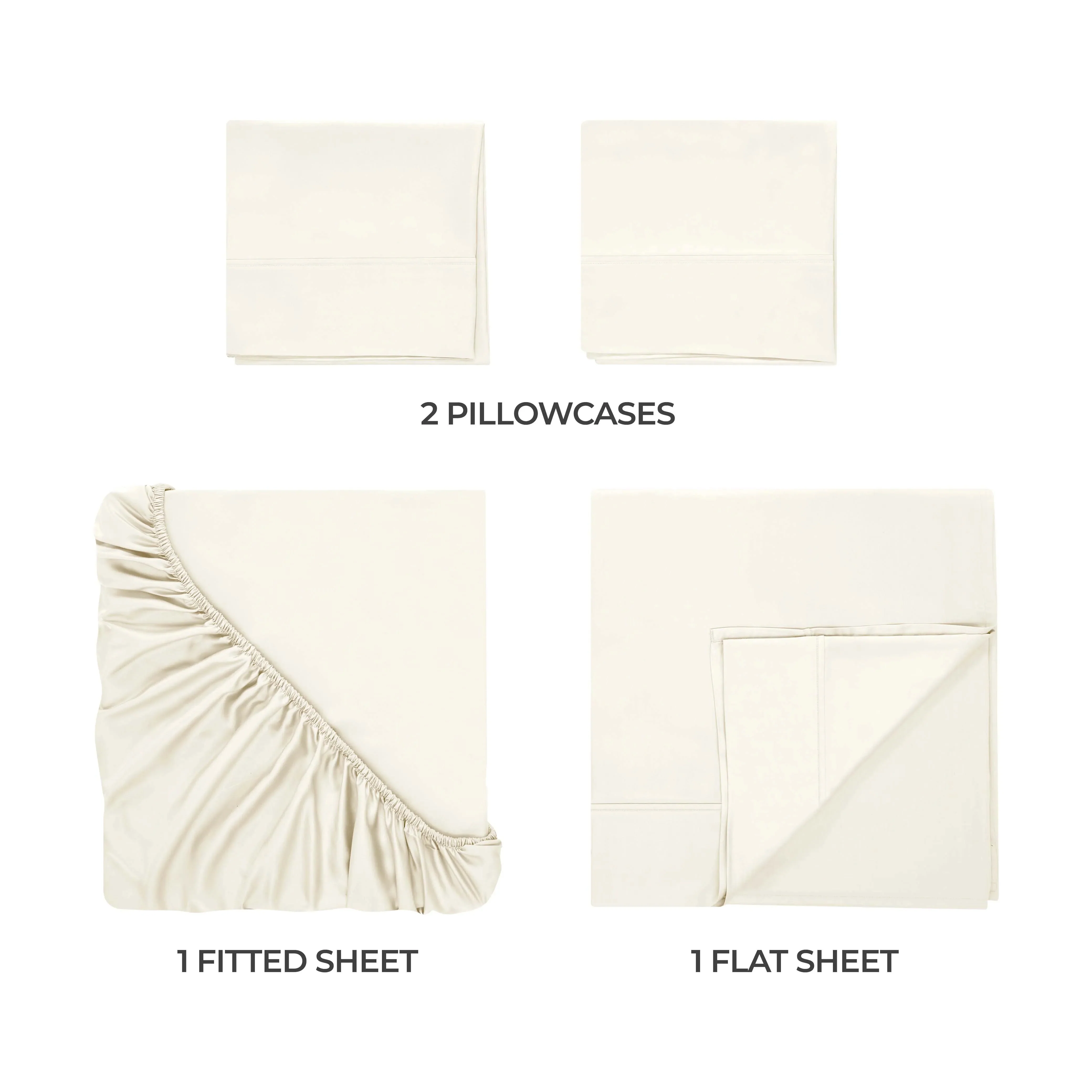 300 Thread Count Egyptian Cotton Sateen Bed Sheet Set - Image 49