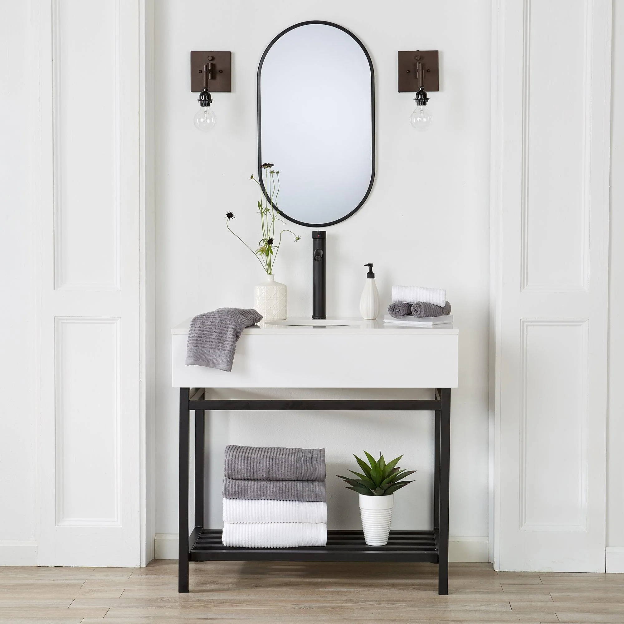 4 Pack Ribbed Hand Towels - Rori Collection - Image 23