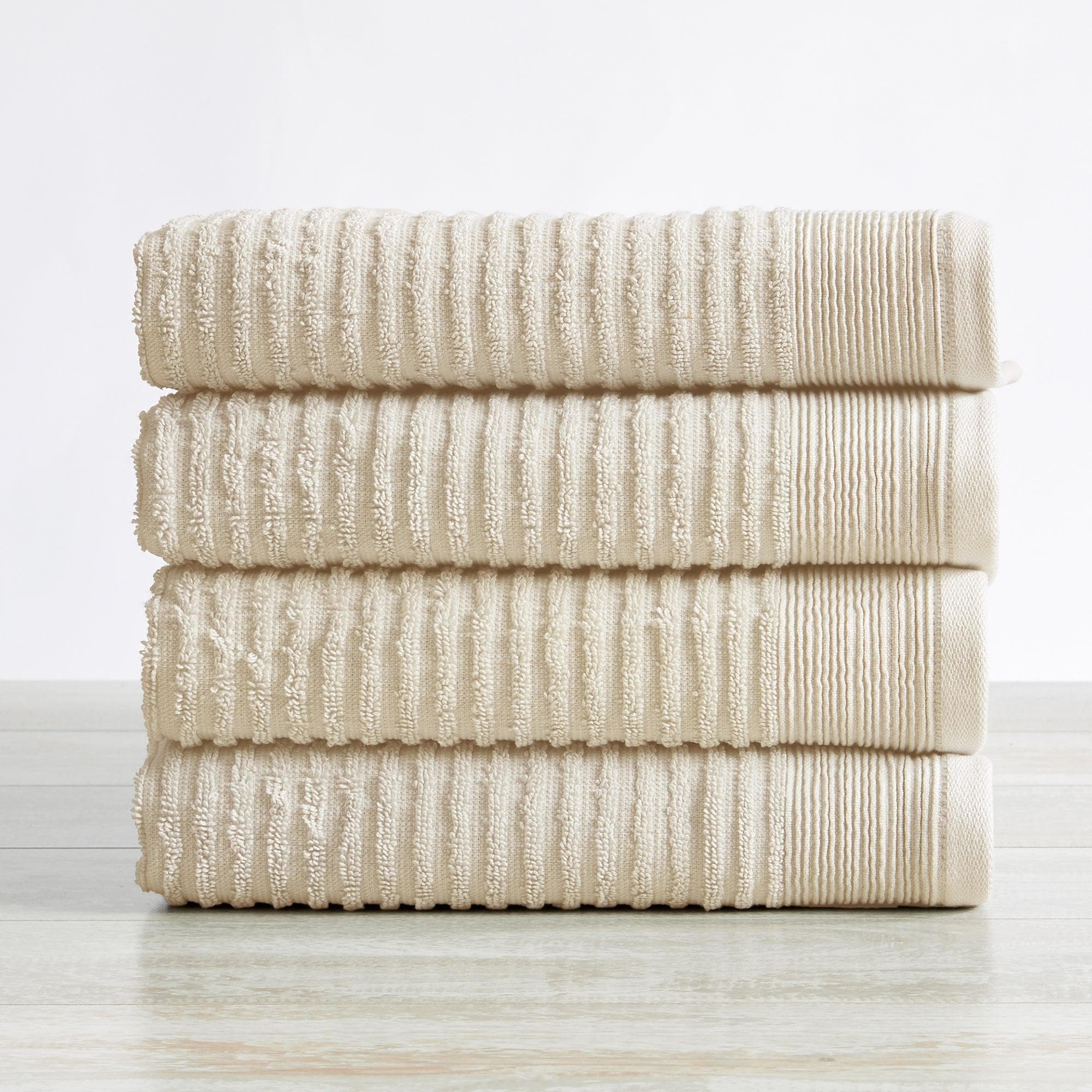 4 Pack Ribbed Hand Towels - Rori Collection - Image 29