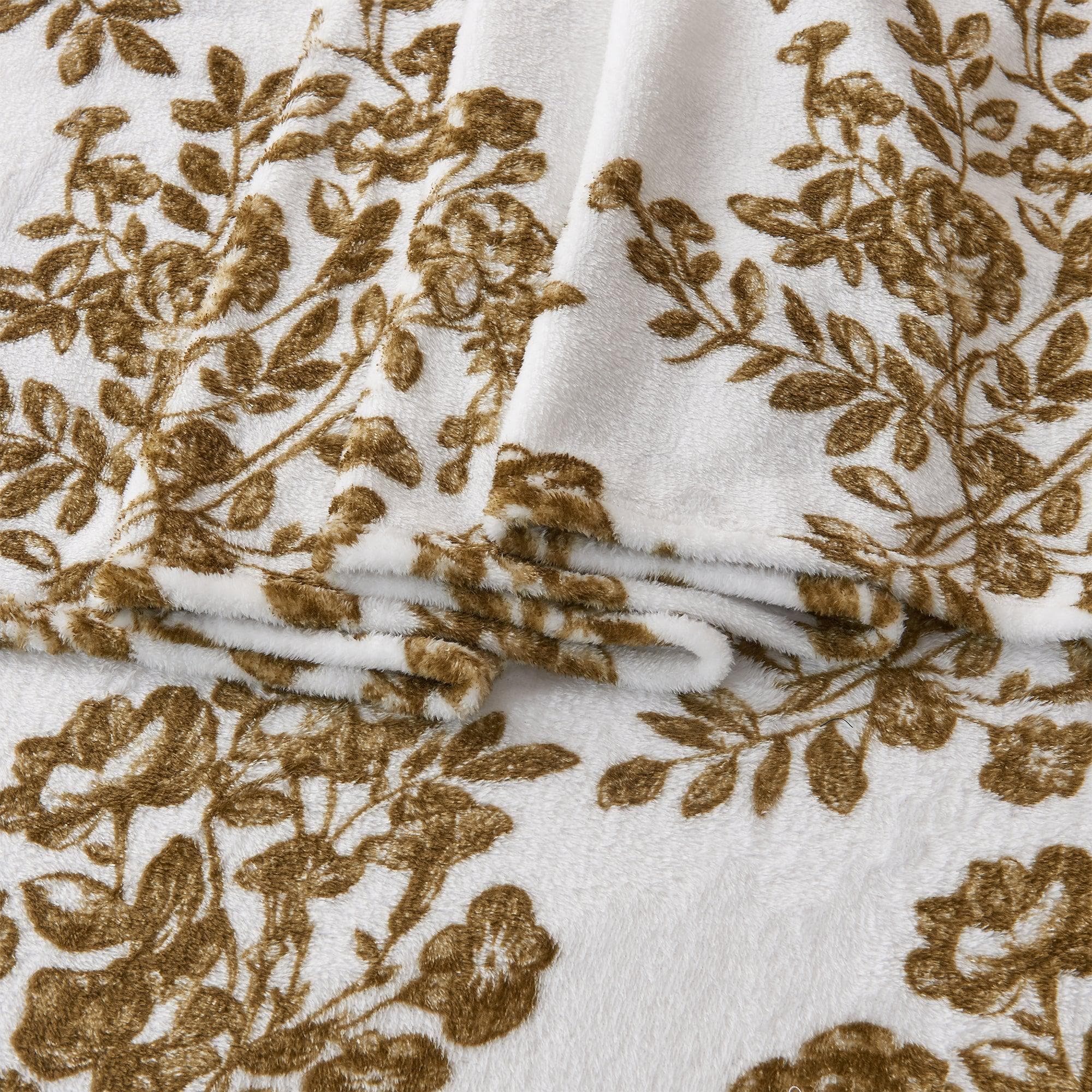 4-Piece Printed Plush Sheet - Velvet Luxe Lattice Collection - Image 33