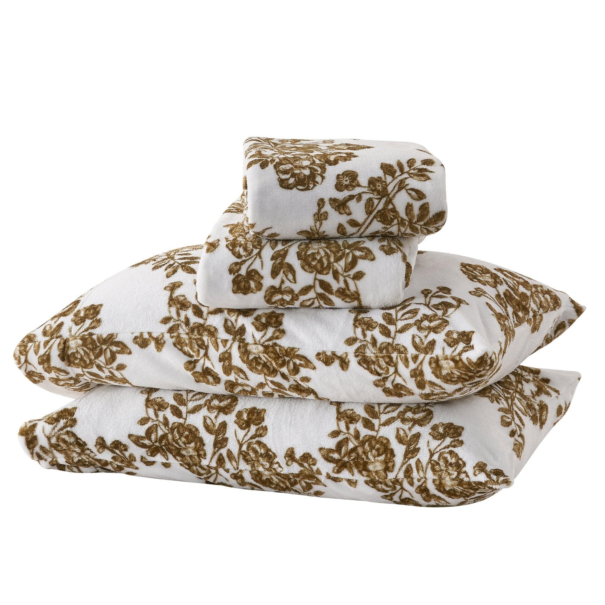 4-Piece Printed Plush Sheet - Velvet Luxe Lattice Collection - Image 34