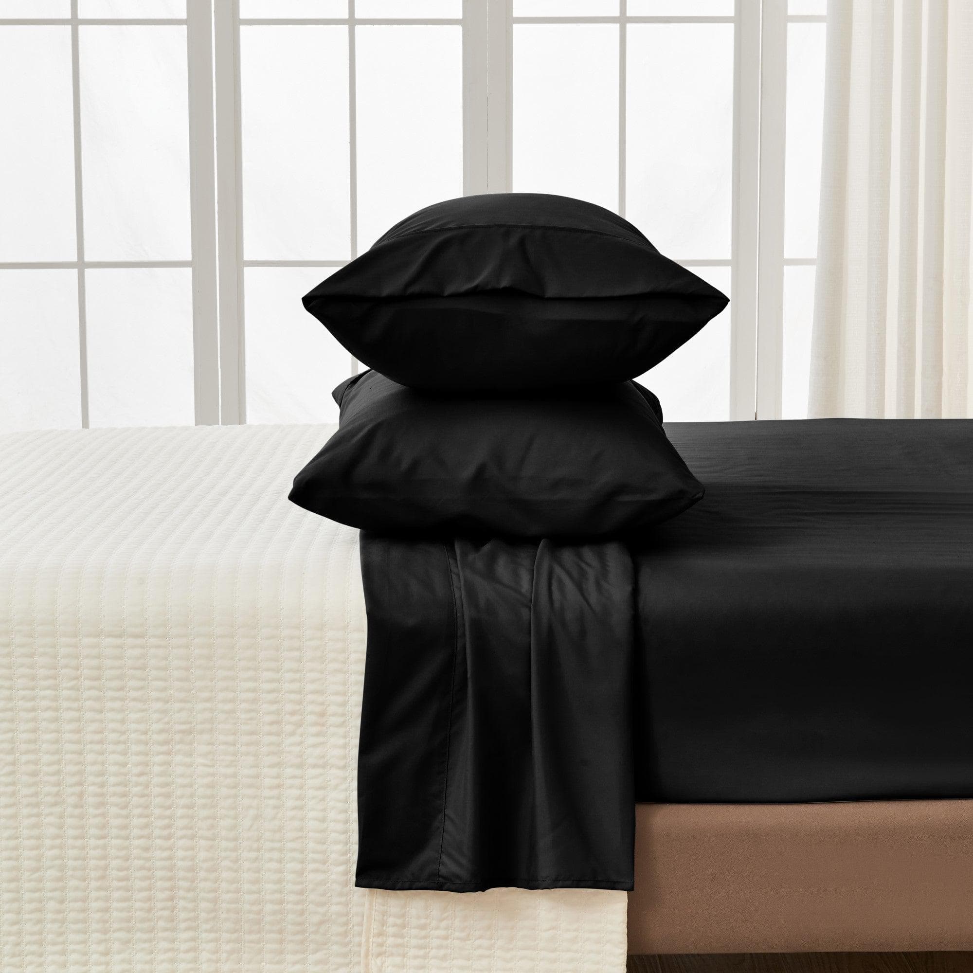 4 Piece Solid Microfiber Sheet Set - Amara Collection - Image 11
