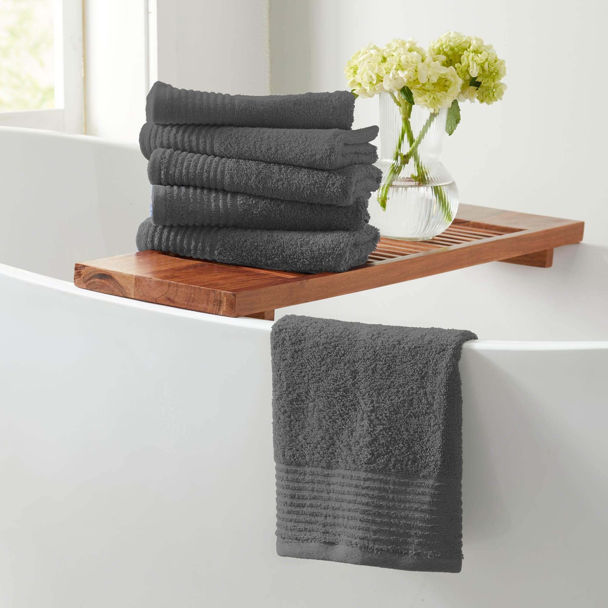 6 Pack Cotton Hand Towels - Kasper Collection - Image 7
