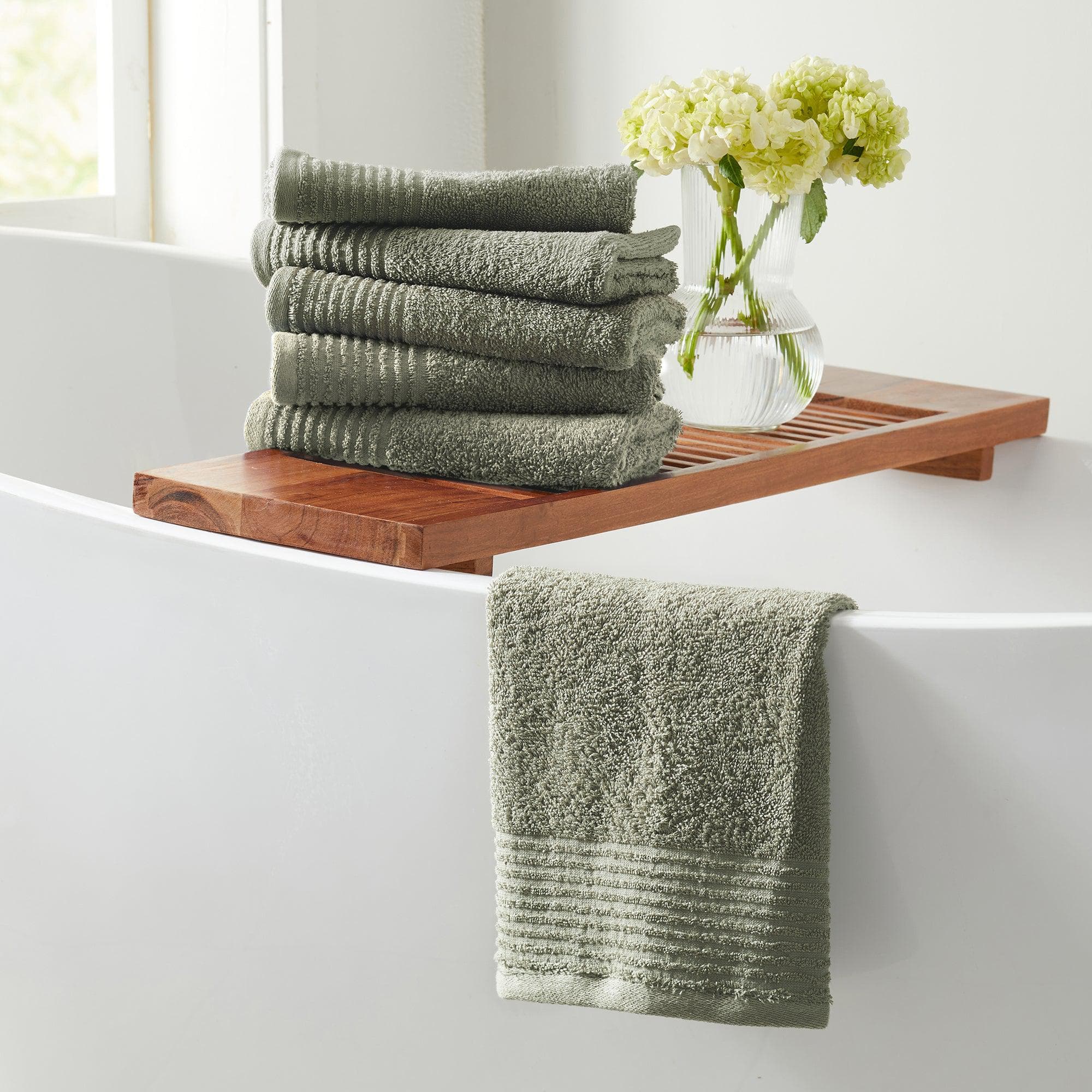 6 Piece Set Cotton Bath Towels - Kasper Collection - Image 27