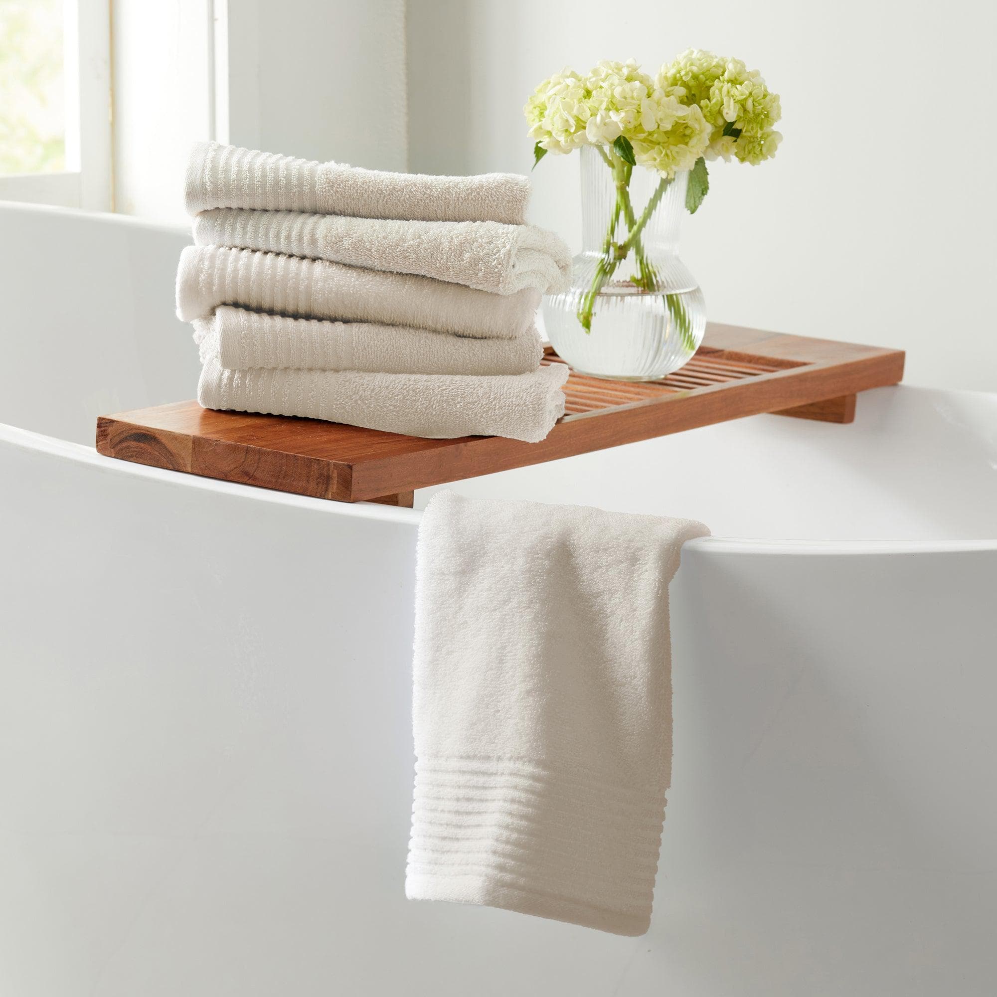 6 Piece Set Cotton Bath Towels - Kasper Collection - Image 33