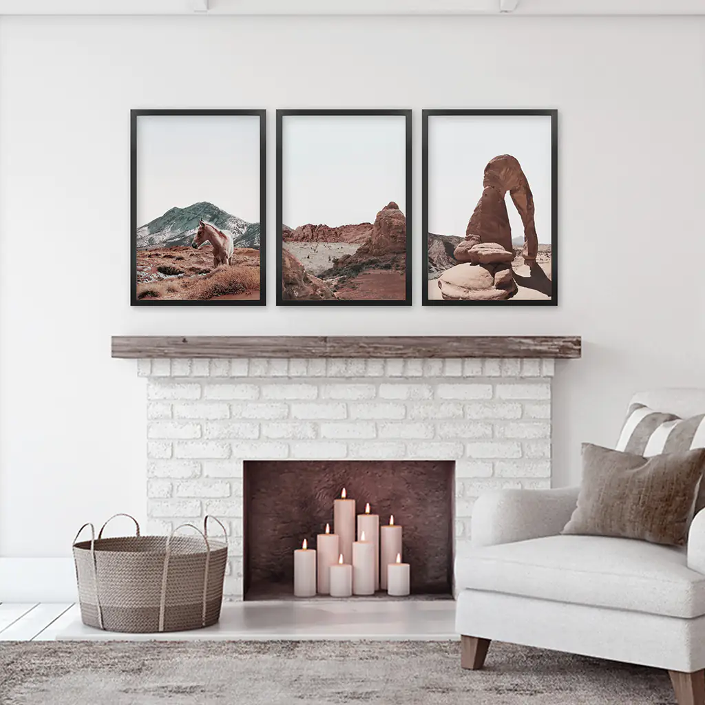 Arches National Park Wall Art Set. Horse in the Desert - Image 5
