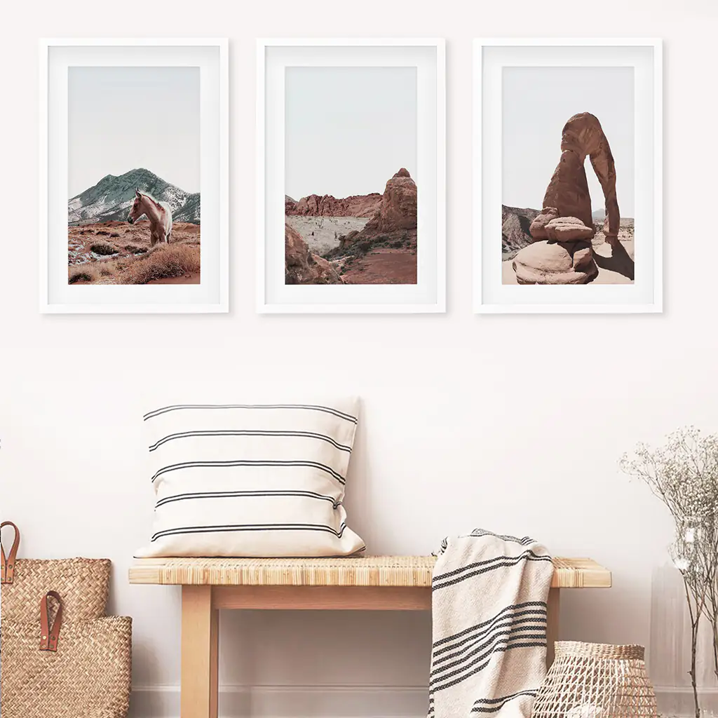 Arches National Park Wall Art Set. Horse in the Desert - Image 6