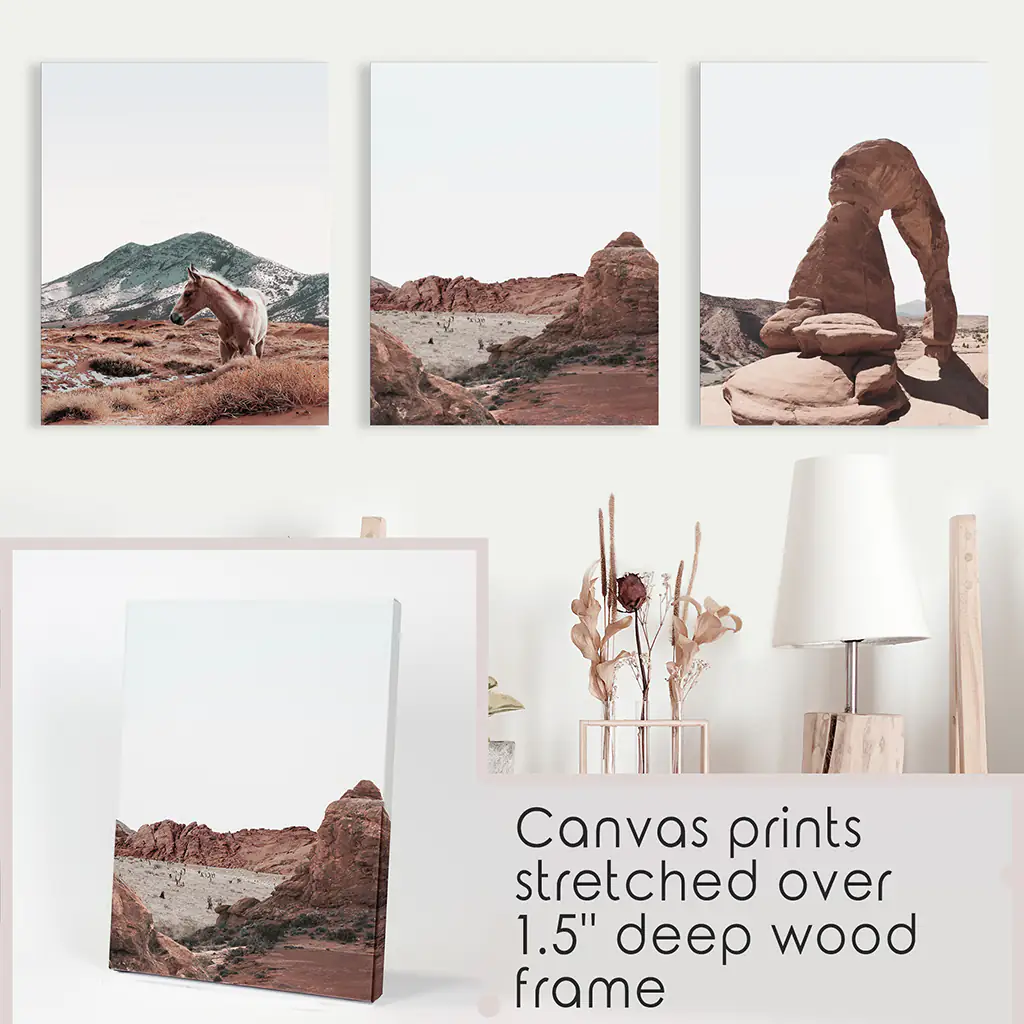 Arches National Park Wall Art Set. Horse in the Desert - Image 9