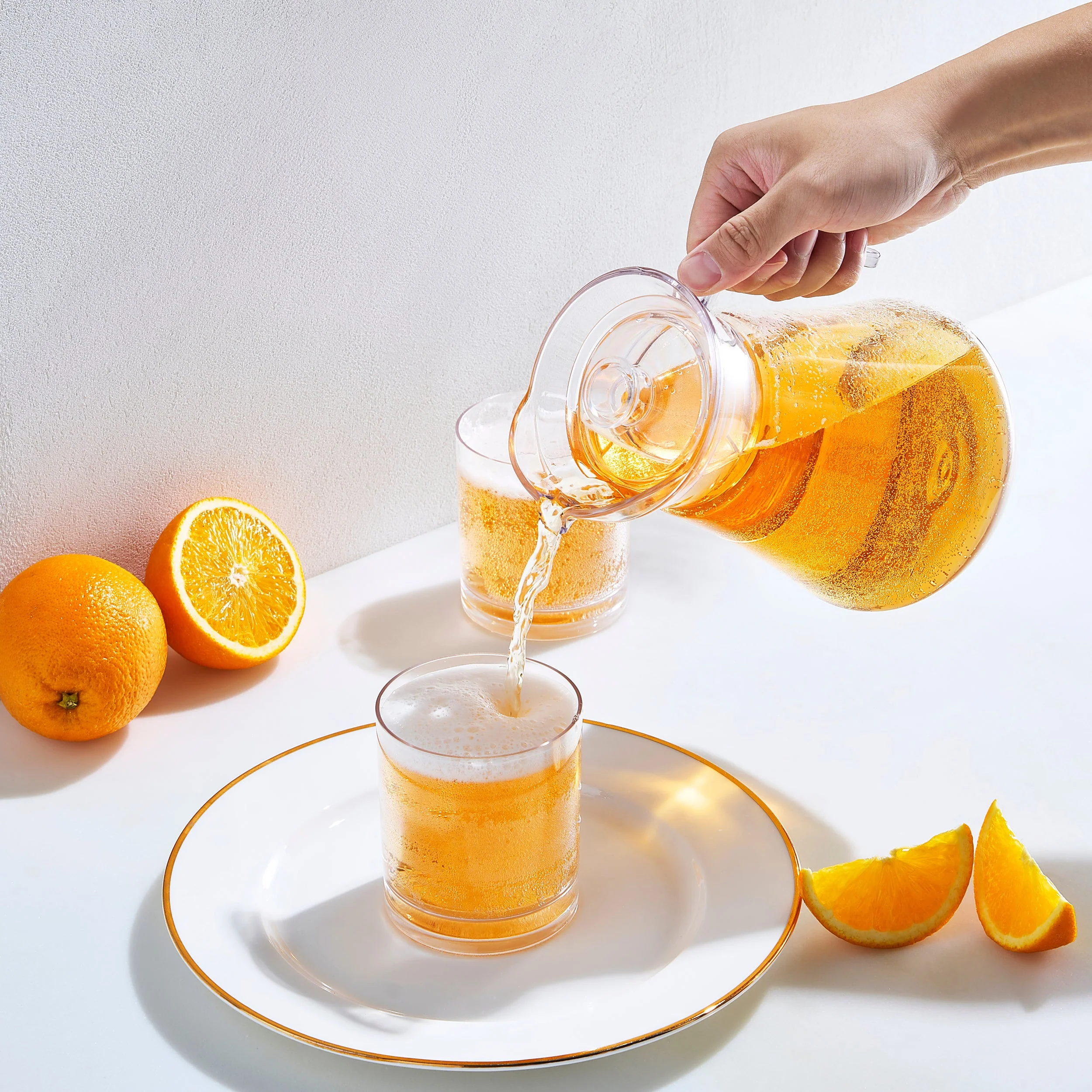 Barcelona Acrylic Pitcher with Lid - Image 3