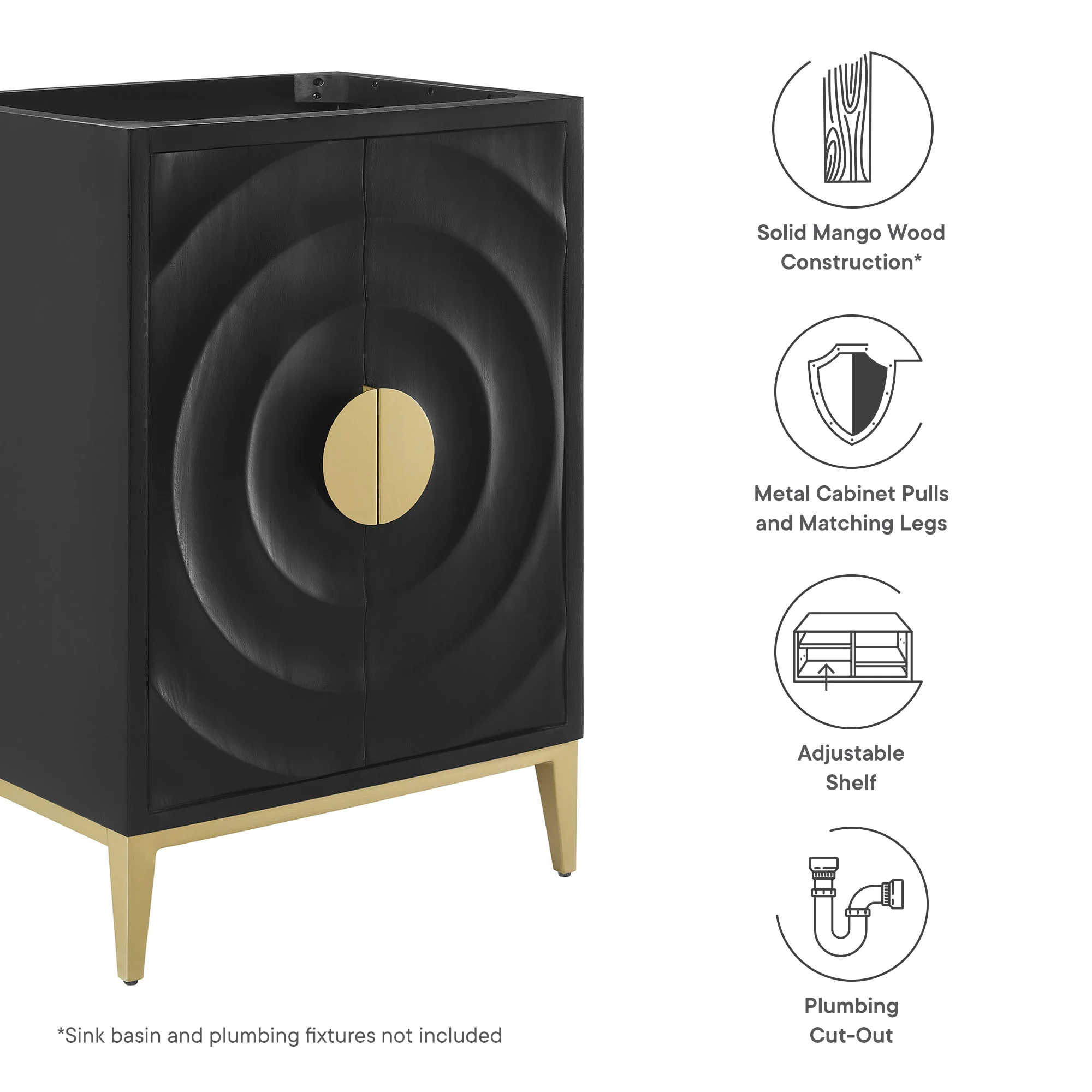 Beau 24" Bathroom Vanity Cabinet - Image 3