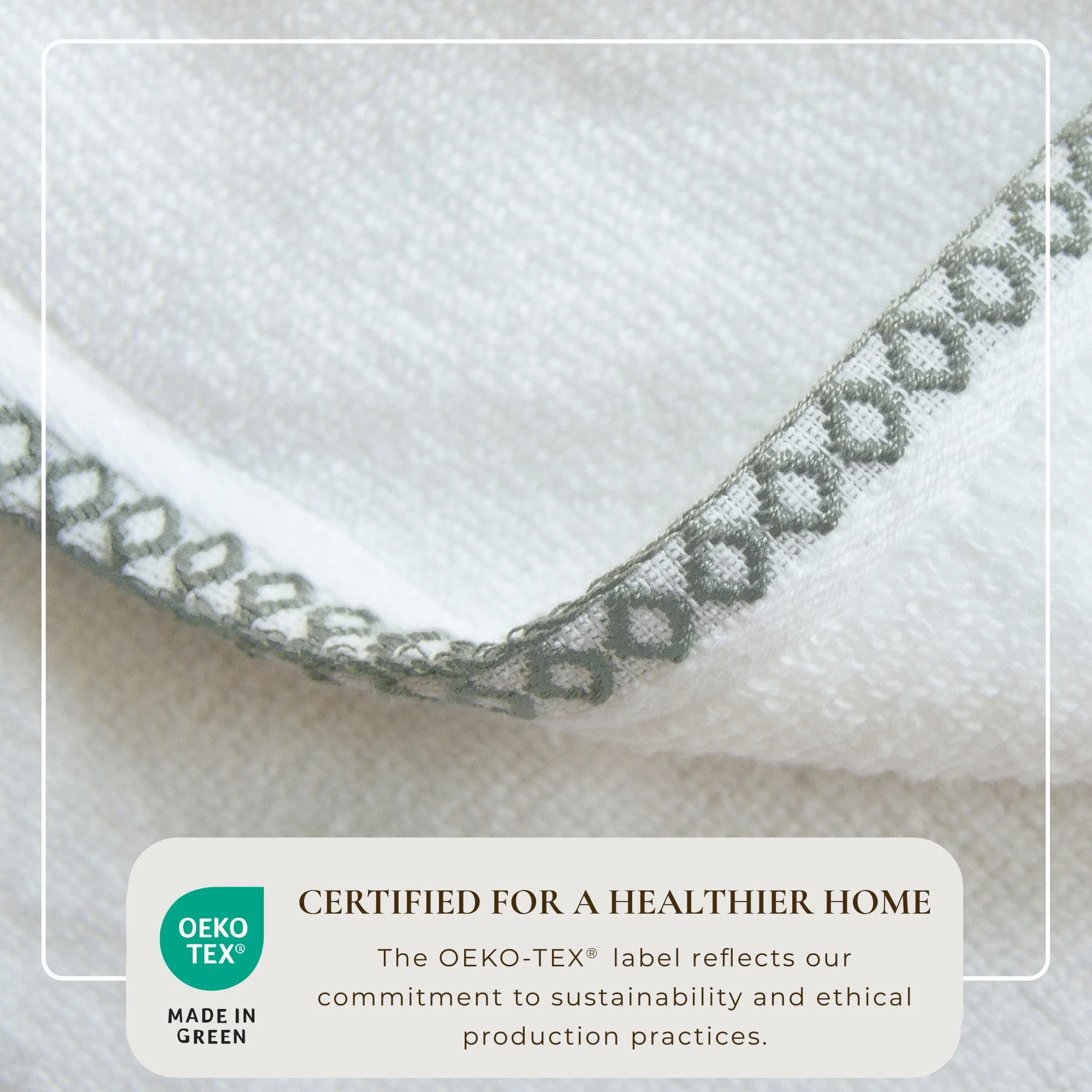 Cotton Border-Stitched 6-Piece Towel Set - Valery Collection - Image 16