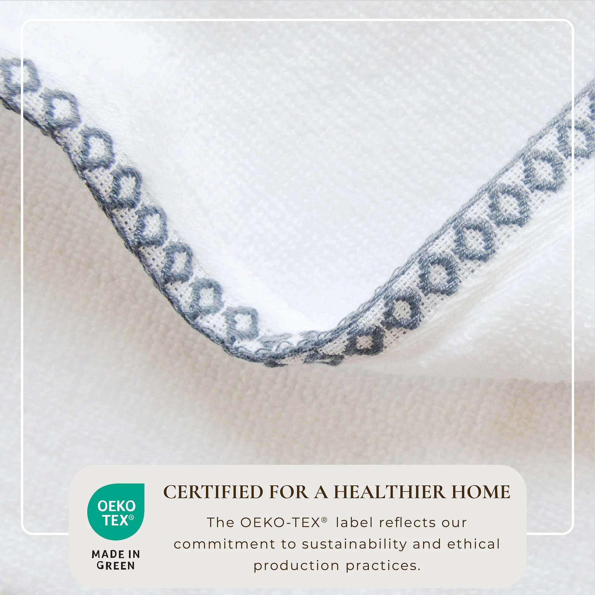 Cotton Border-Stitched 6-Piece Towel Set - Valery Collection - Image 52