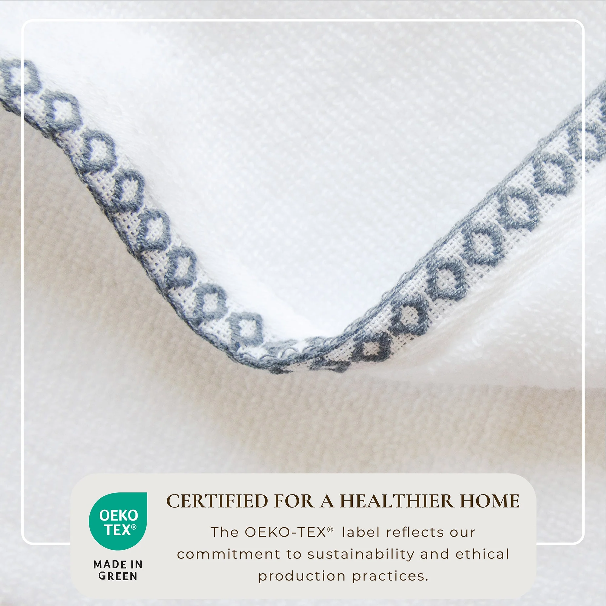 Cotton Border-Stitched 6-Piece Towel Set - Valery Collection - Image 64