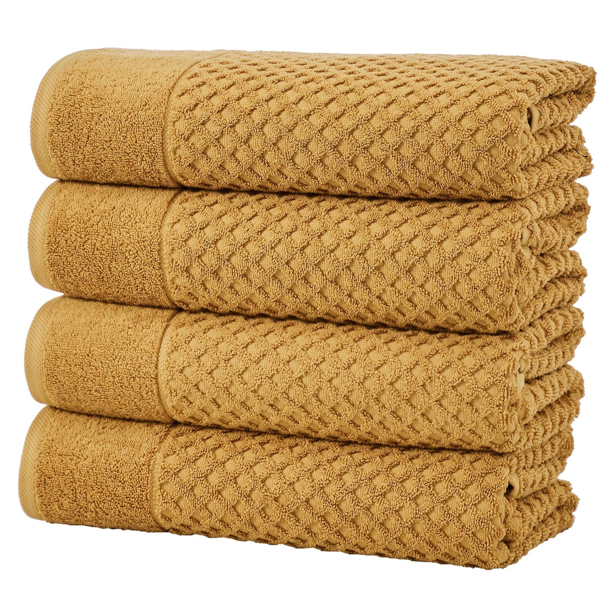 Cotton Diamond Waffle Weave Bath Towel Set - Grayson Collection - Image 104