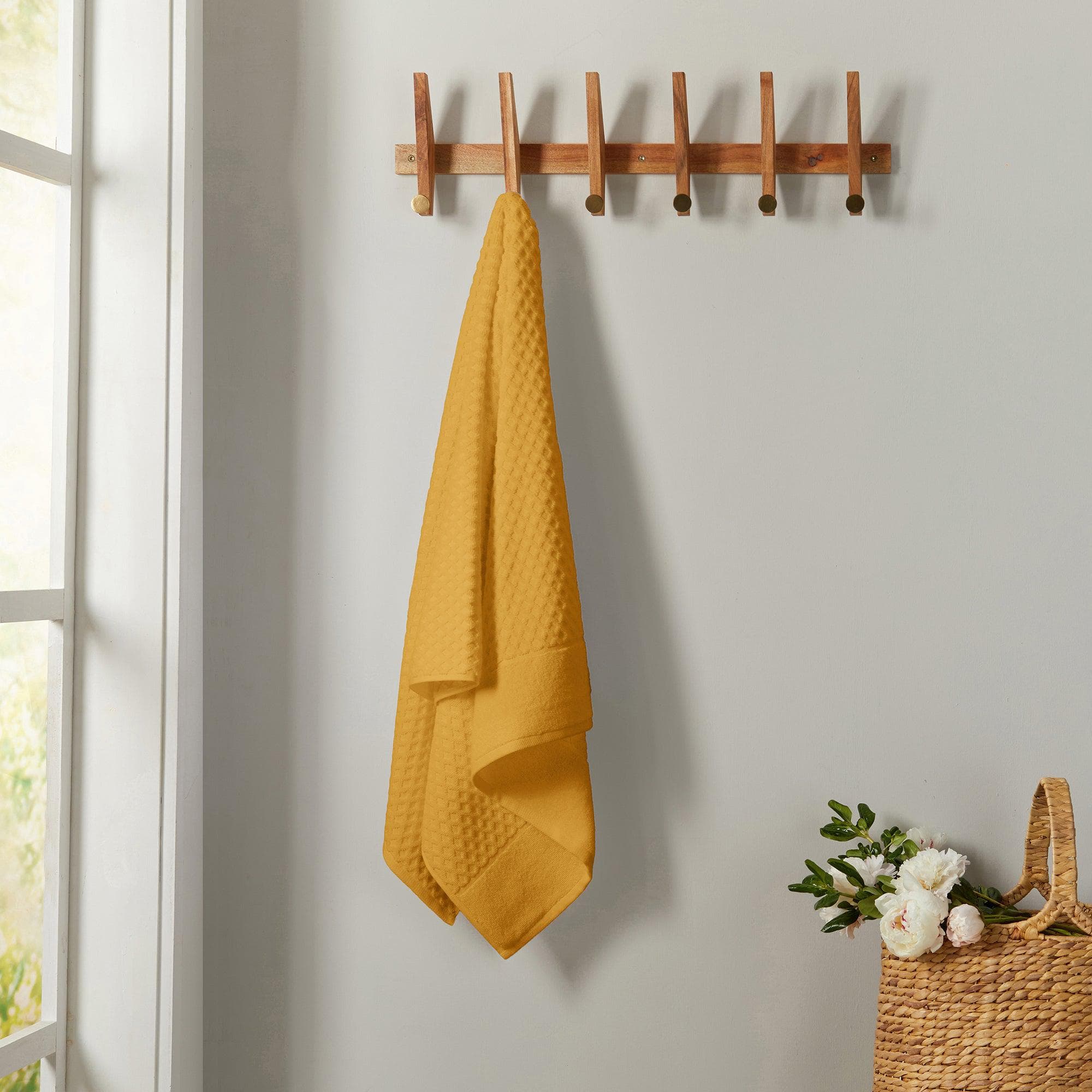 Cotton Diamond Waffle Weave Bath Towel Set - Grayson Collection - Image 107