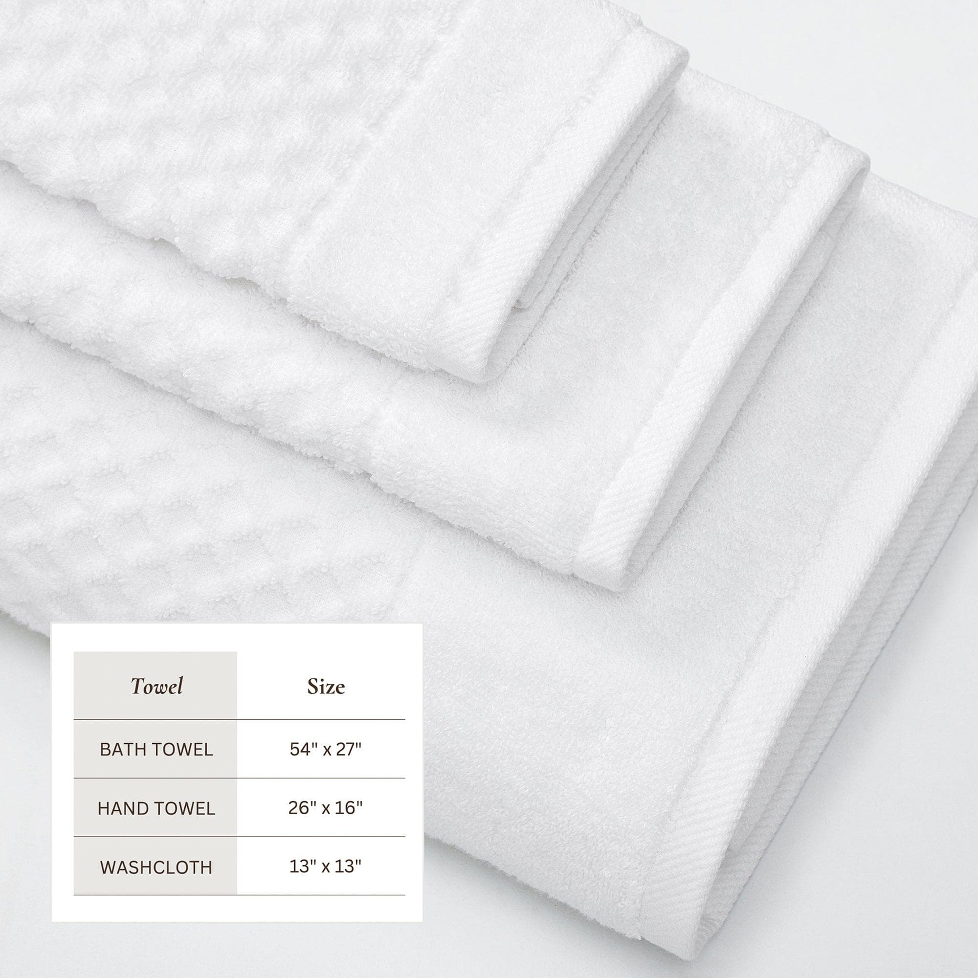 Cotton Diamond Waffle Weave Bath Towel Set - Grayson Collection - Image 11