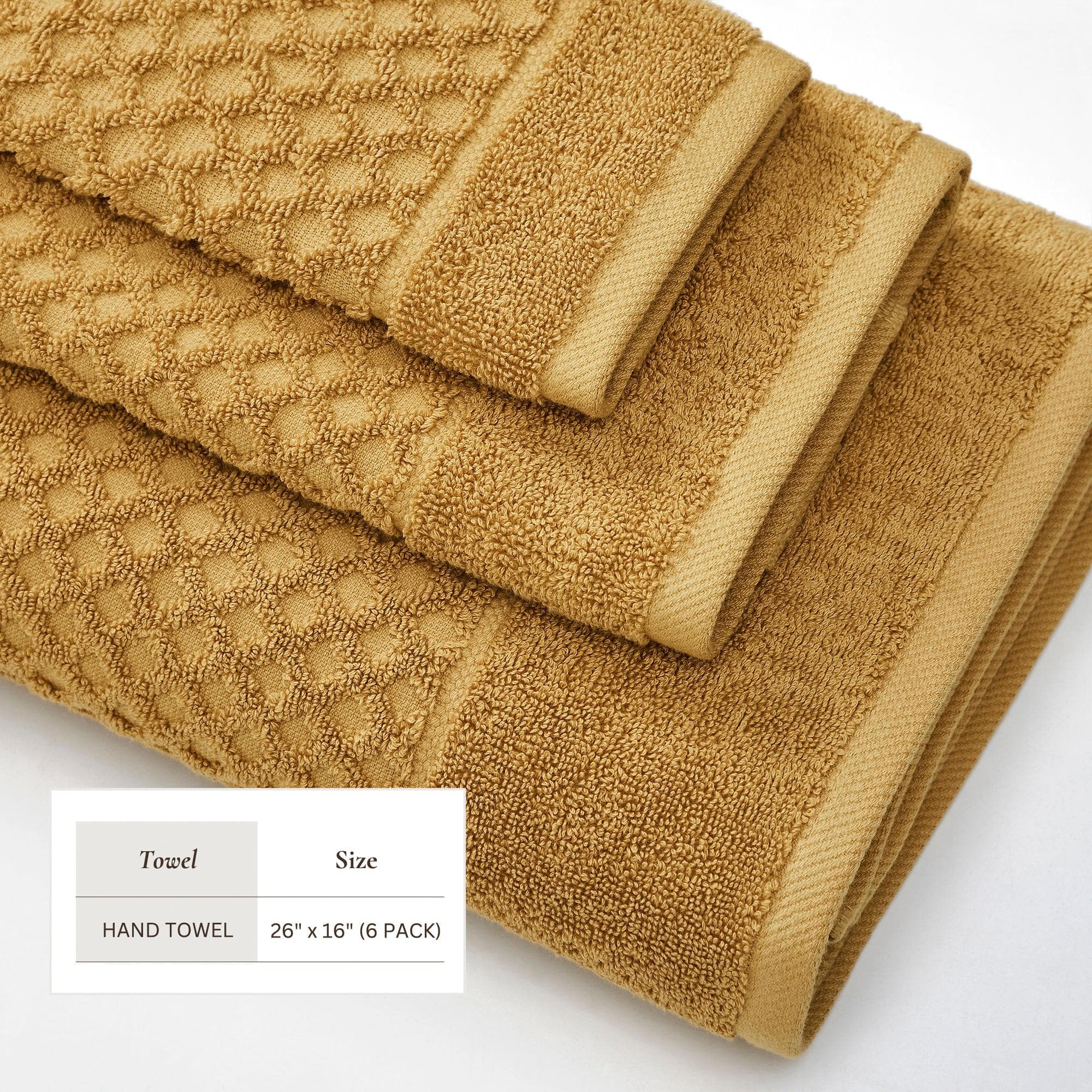 Cotton Diamond Waffle Weave Bath Towel Set - Grayson Collection - Image 111