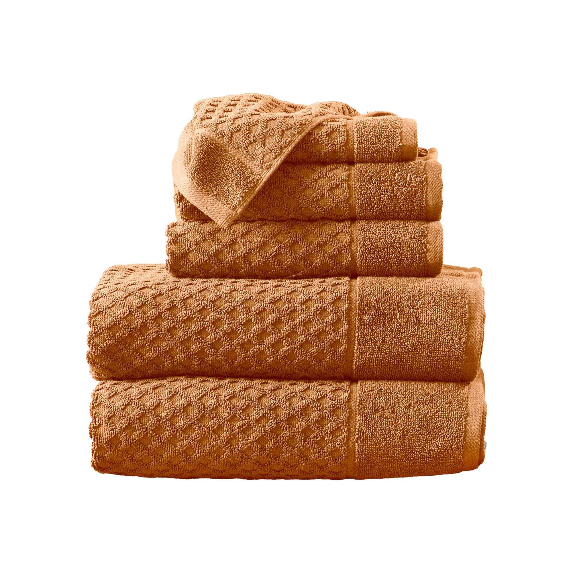 Cotton Diamond Waffle Weave Bath Towel Set - Grayson Collection - Image 113