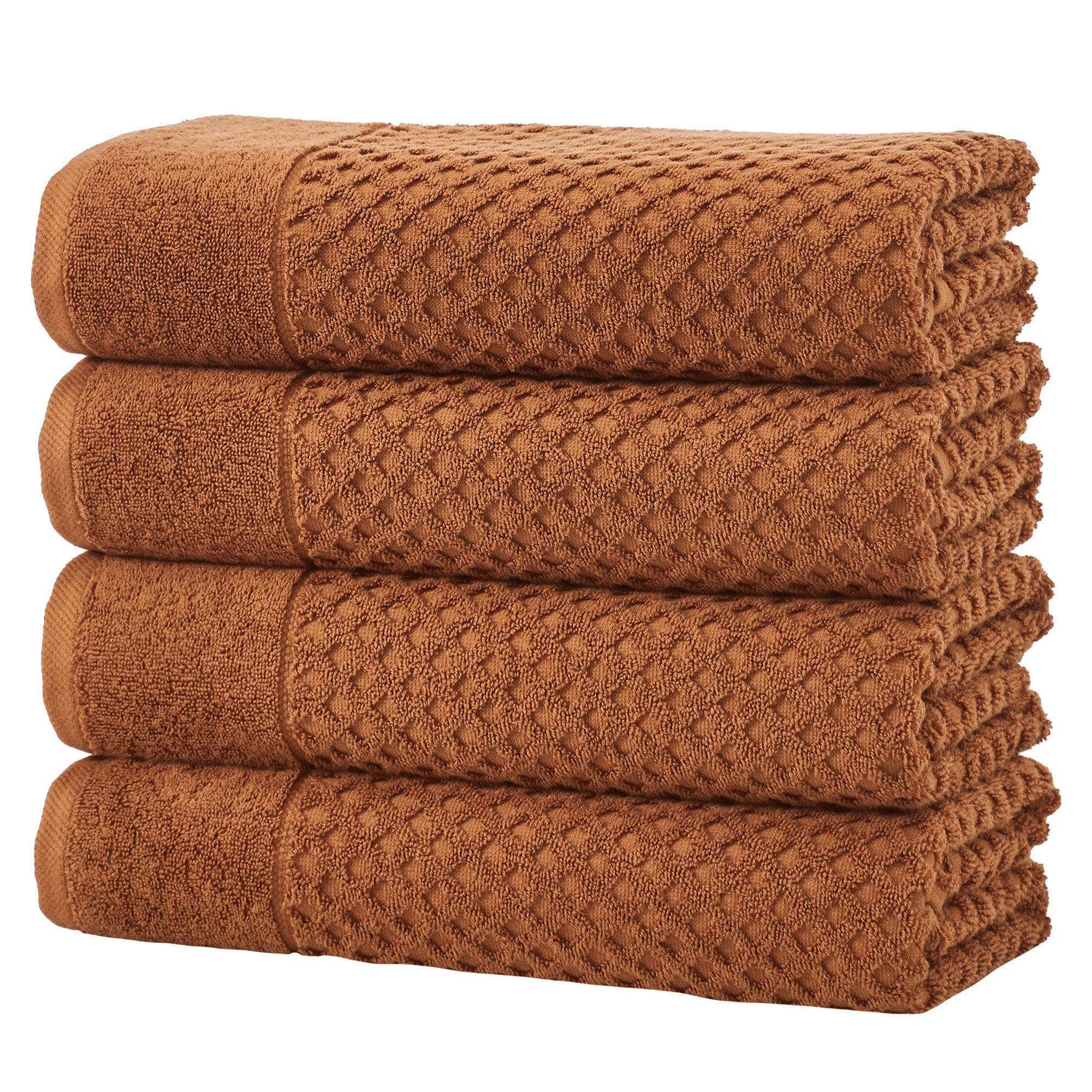 Cotton Diamond Waffle Weave Bath Towel Set - Grayson Collection - Image 114