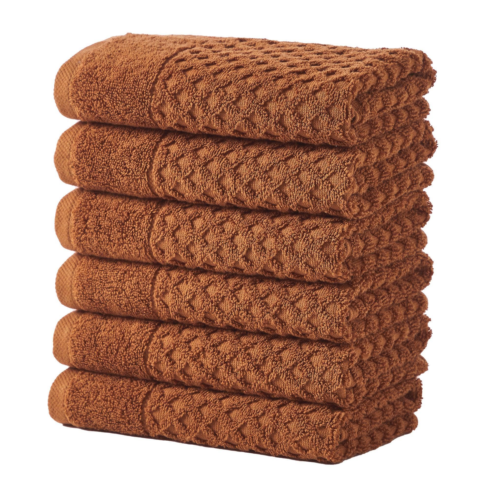 Cotton Diamond Waffle Weave Bath Towel Set - Grayson Collection - Image 115