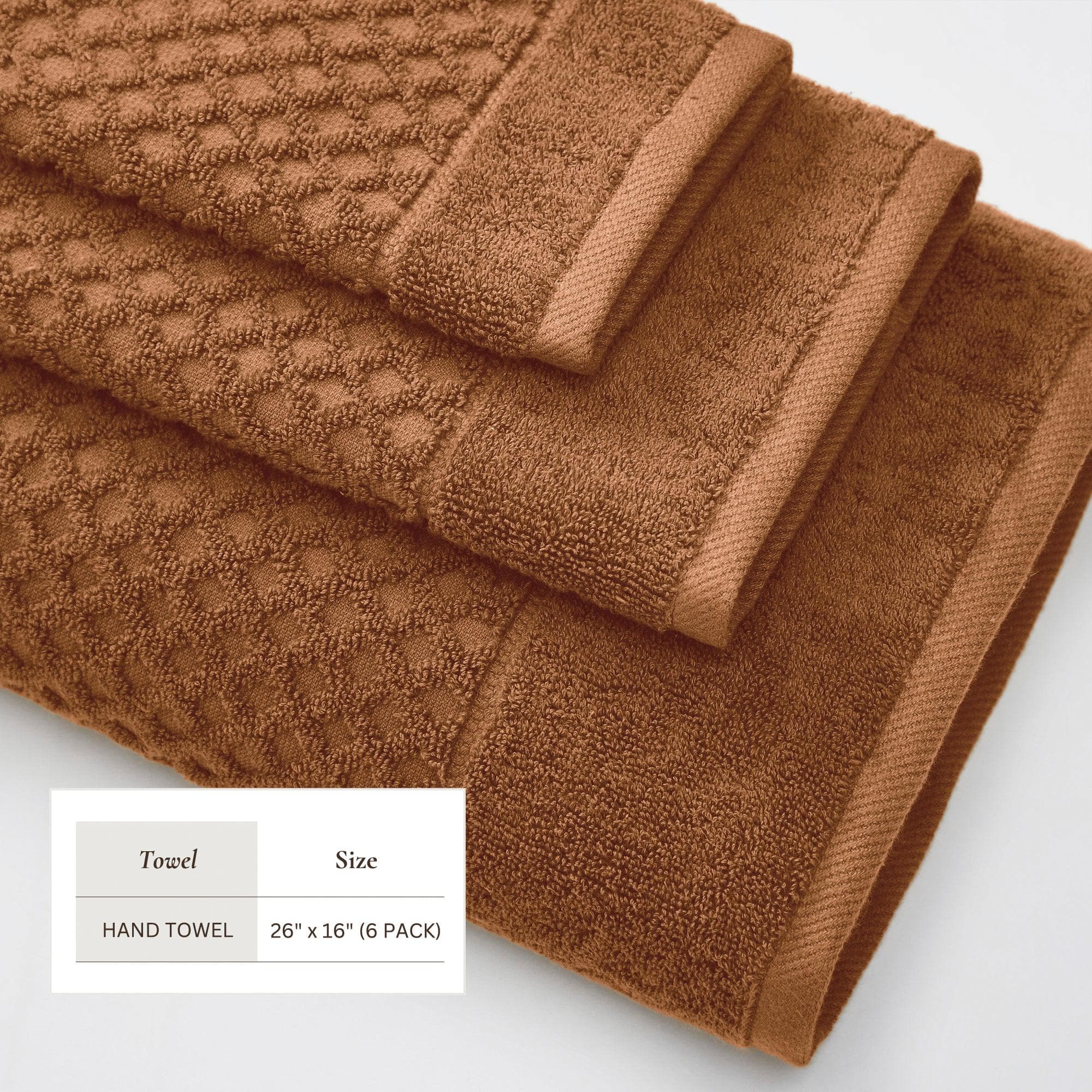 Cotton Diamond Waffle Weave Bath Towel Set - Grayson Collection - Image 121