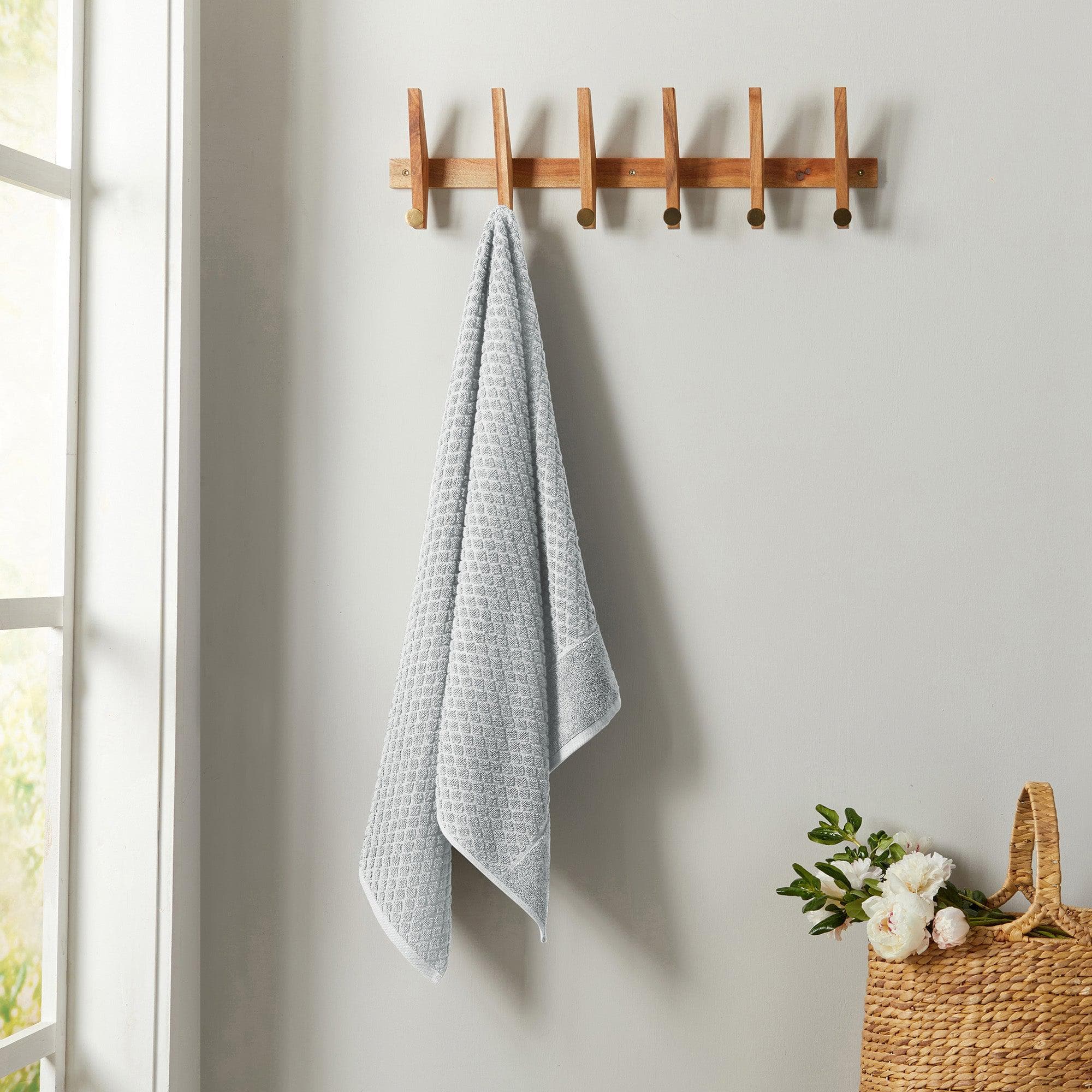 Cotton Diamond Waffle Weave Bath Towel Set - Grayson Collection - Image 131