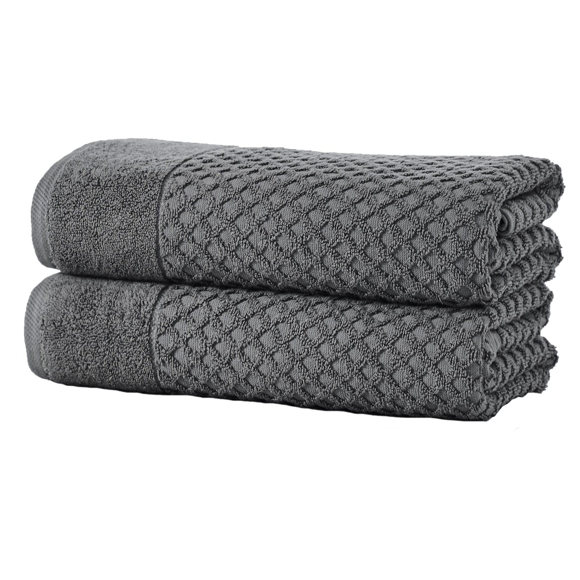Cotton Diamond Waffle Weave Bath Towel Set - Grayson Collection - Image 140