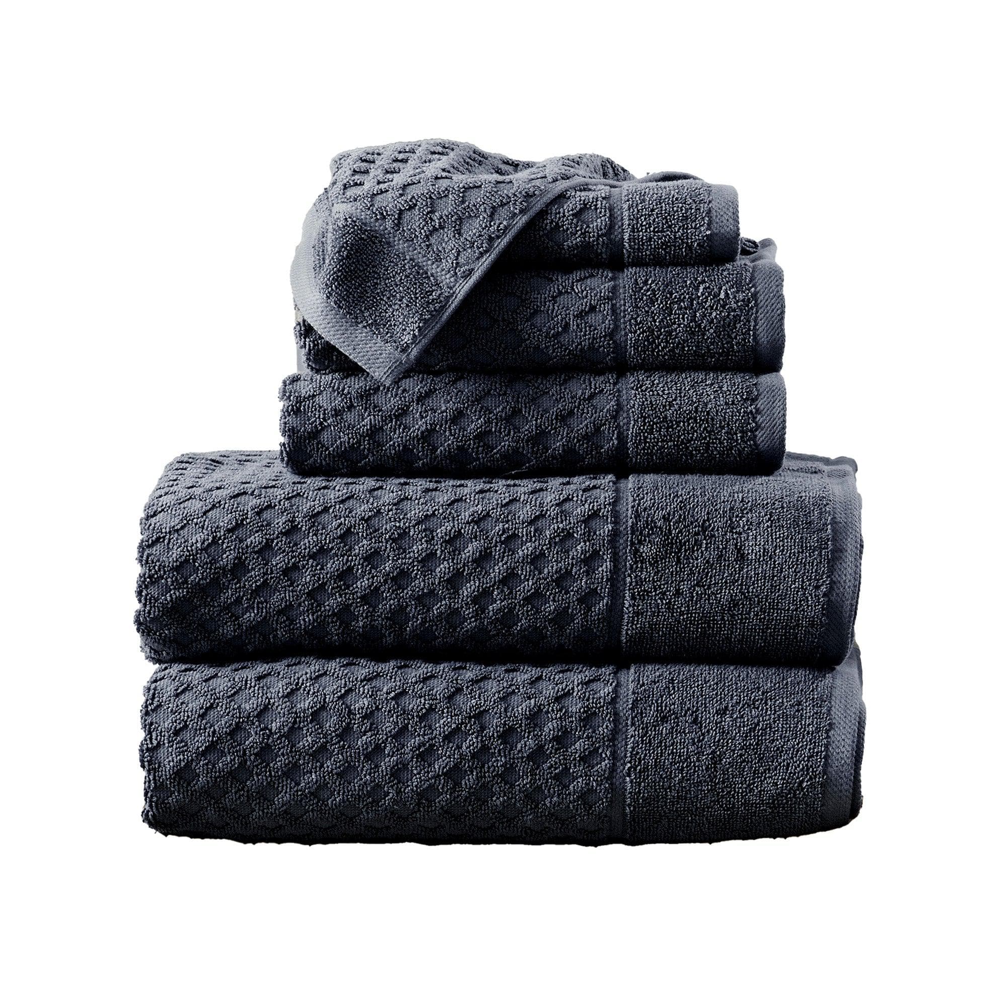 Cotton Diamond Waffle Weave Bath Towel Set - Grayson Collection - Image 151