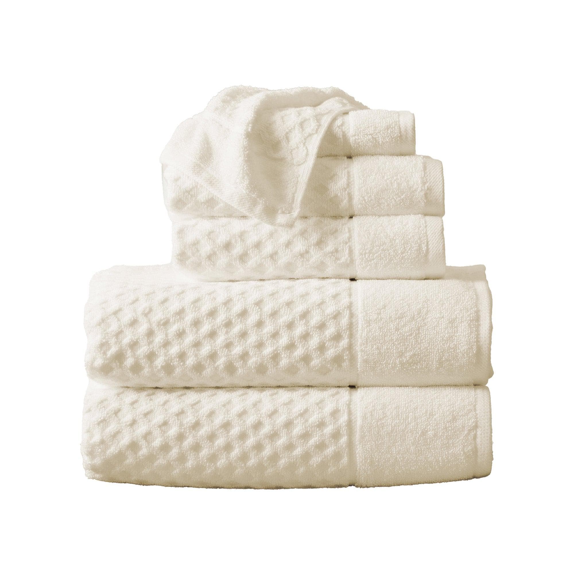 Cotton Diamond Waffle Weave Bath Towel Set - Grayson Collection - Image 16