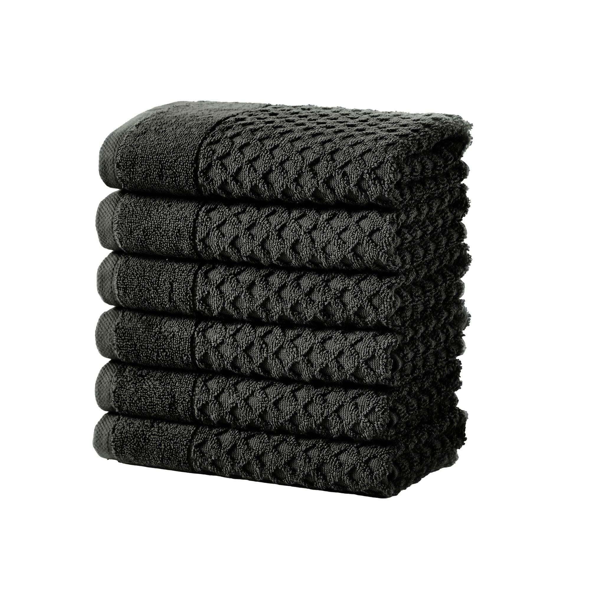 Cotton Diamond Waffle Weave Bath Towel Set - Grayson Collection - Image 163