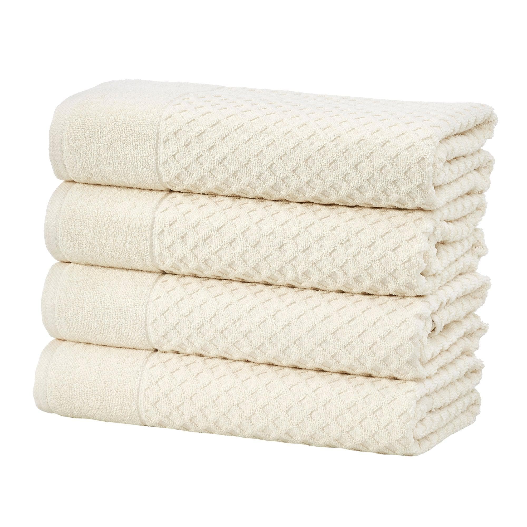 Cotton Diamond Waffle Weave Bath Towel Set - Grayson Collection - Image 17