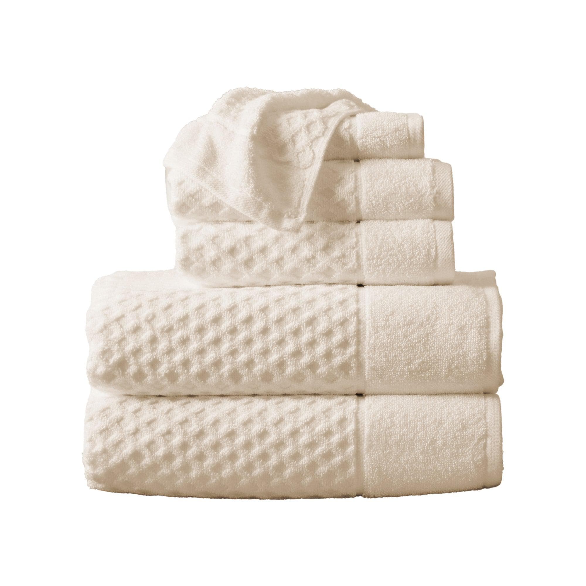 Cotton Diamond Waffle Weave Bath Towel Set - Grayson Collection - Image 171