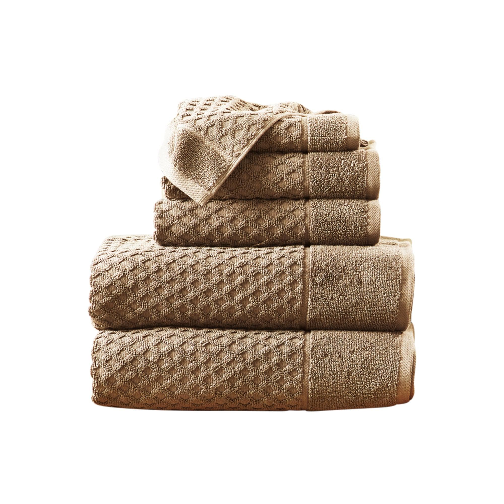Cotton Diamond Waffle Weave Bath Towel Set - Grayson Collection - Image 185