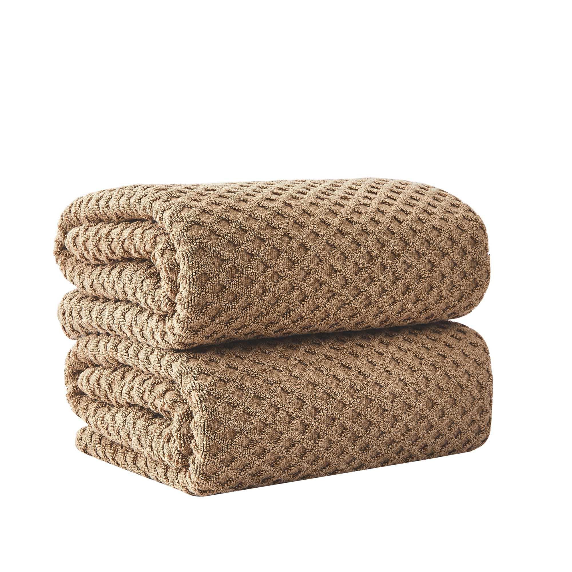 Cotton Diamond Waffle Weave Bath Towel Set - Grayson Collection - Image 188