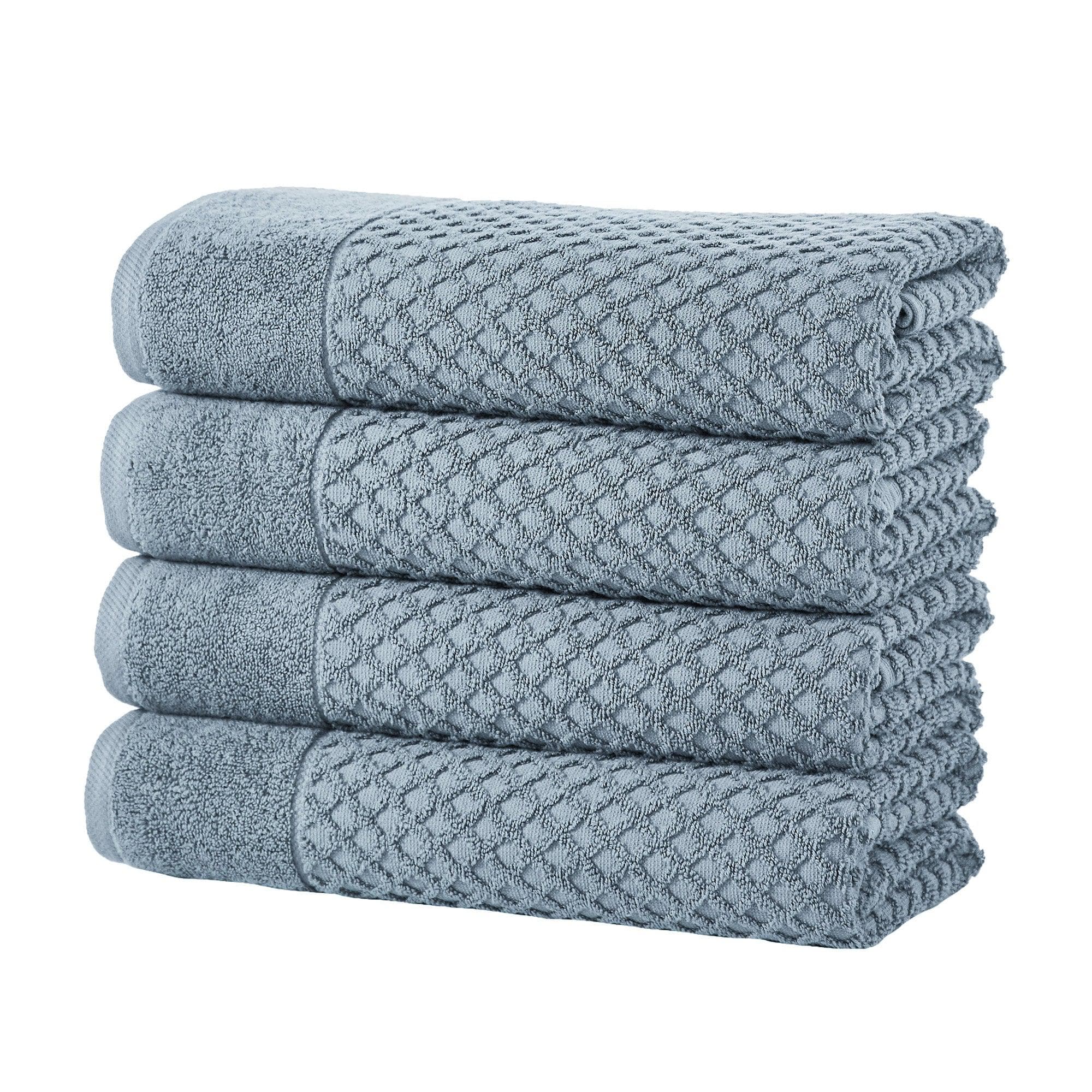 Cotton Diamond Waffle Weave Bath Towel Set - Grayson Collection - Image 200