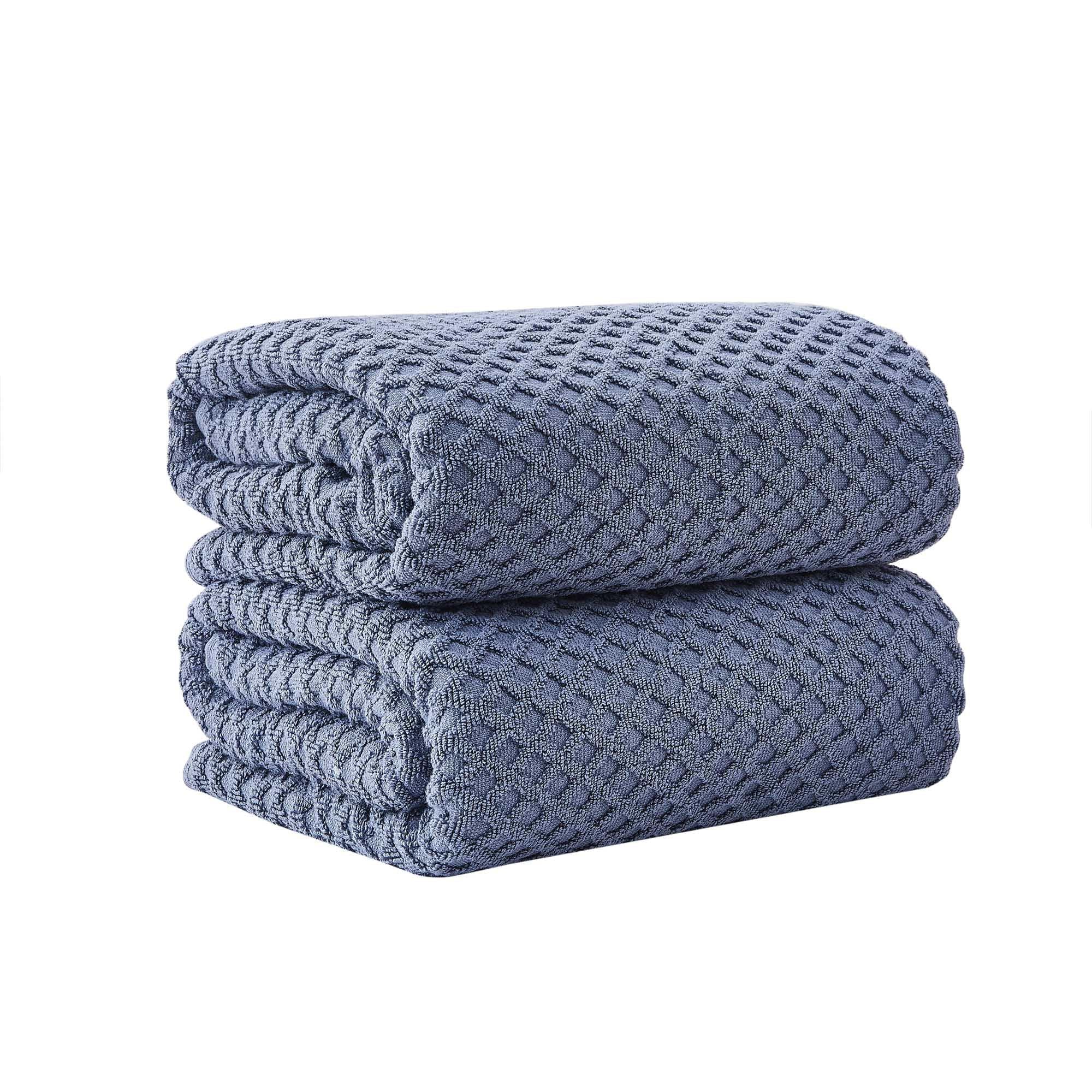 Cotton Diamond Waffle Weave Bath Towel Set - Grayson Collection - Image 202