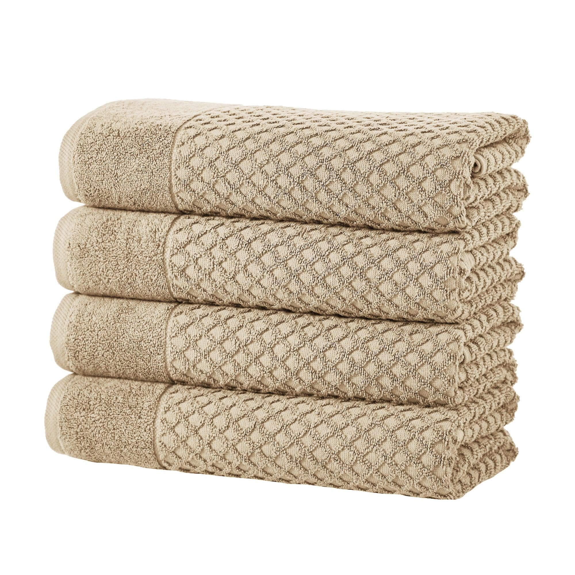 Cotton Diamond Waffle Weave Bath Towel Set - Grayson Collection - Image 26