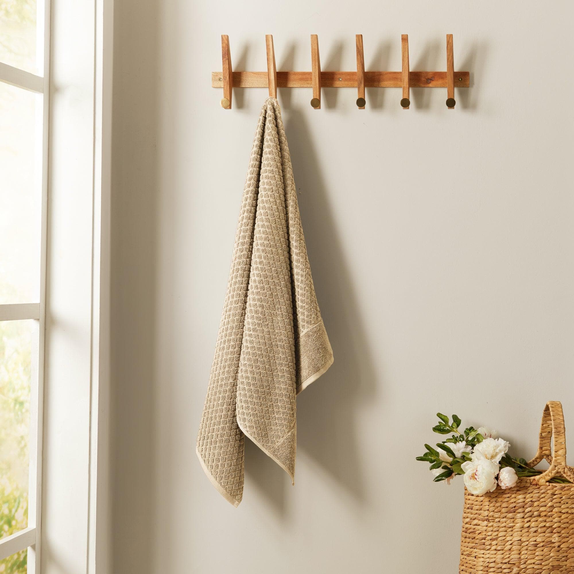 Cotton Diamond Waffle Weave Bath Towel Set - Grayson Collection - Image 29