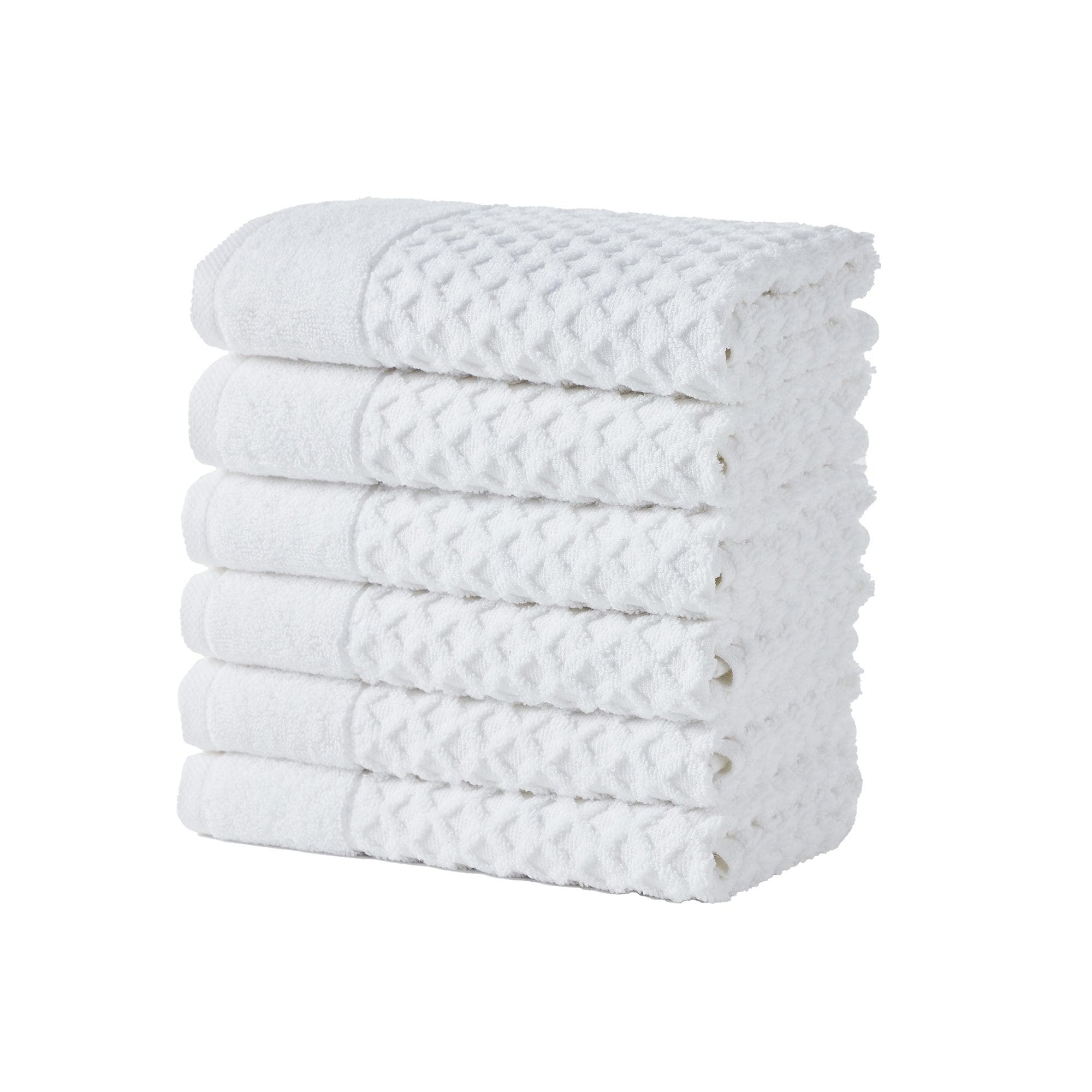 Cotton Diamond Waffle Weave Bath Towel Set - Grayson Collection - Image 3