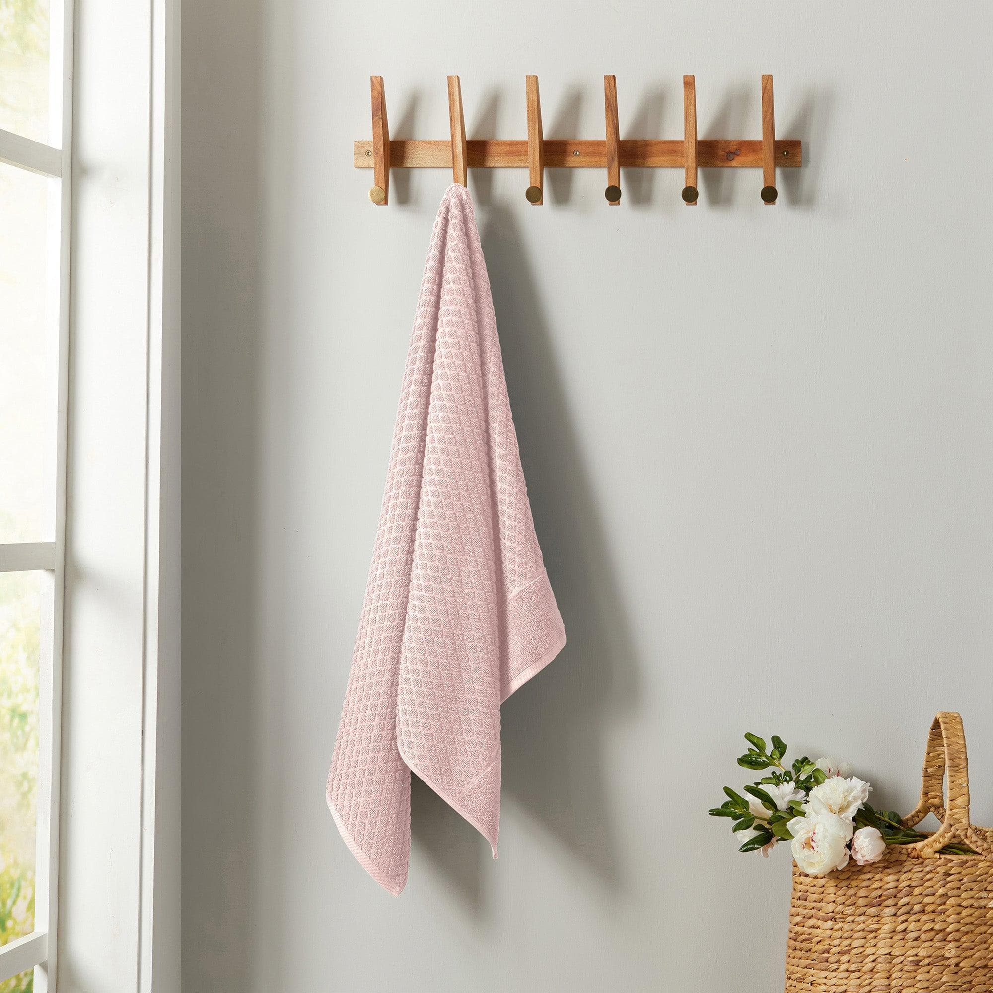 Cotton Diamond Waffle Weave Bath Towel Set - Grayson Collection - Image 39