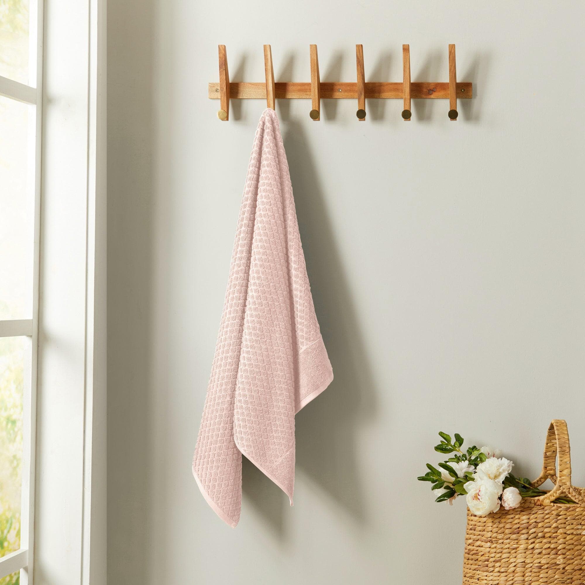 Cotton Diamond Waffle Weave Bath Towel Set - Grayson Collection - Image 44