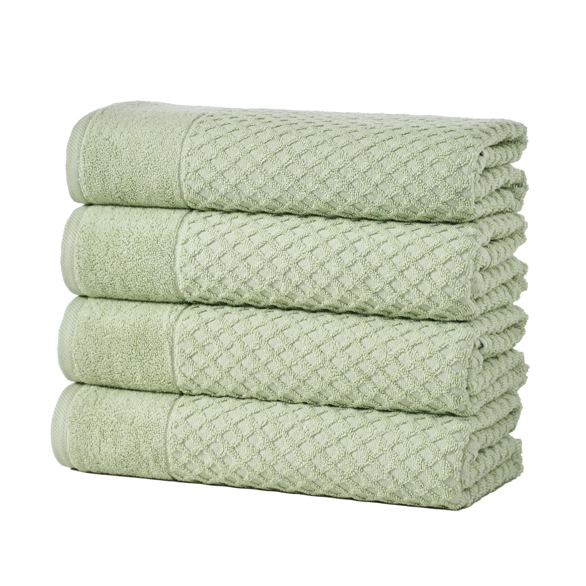 Cotton Diamond Waffle Weave Bath Towel Set - Grayson Collection - Image 50