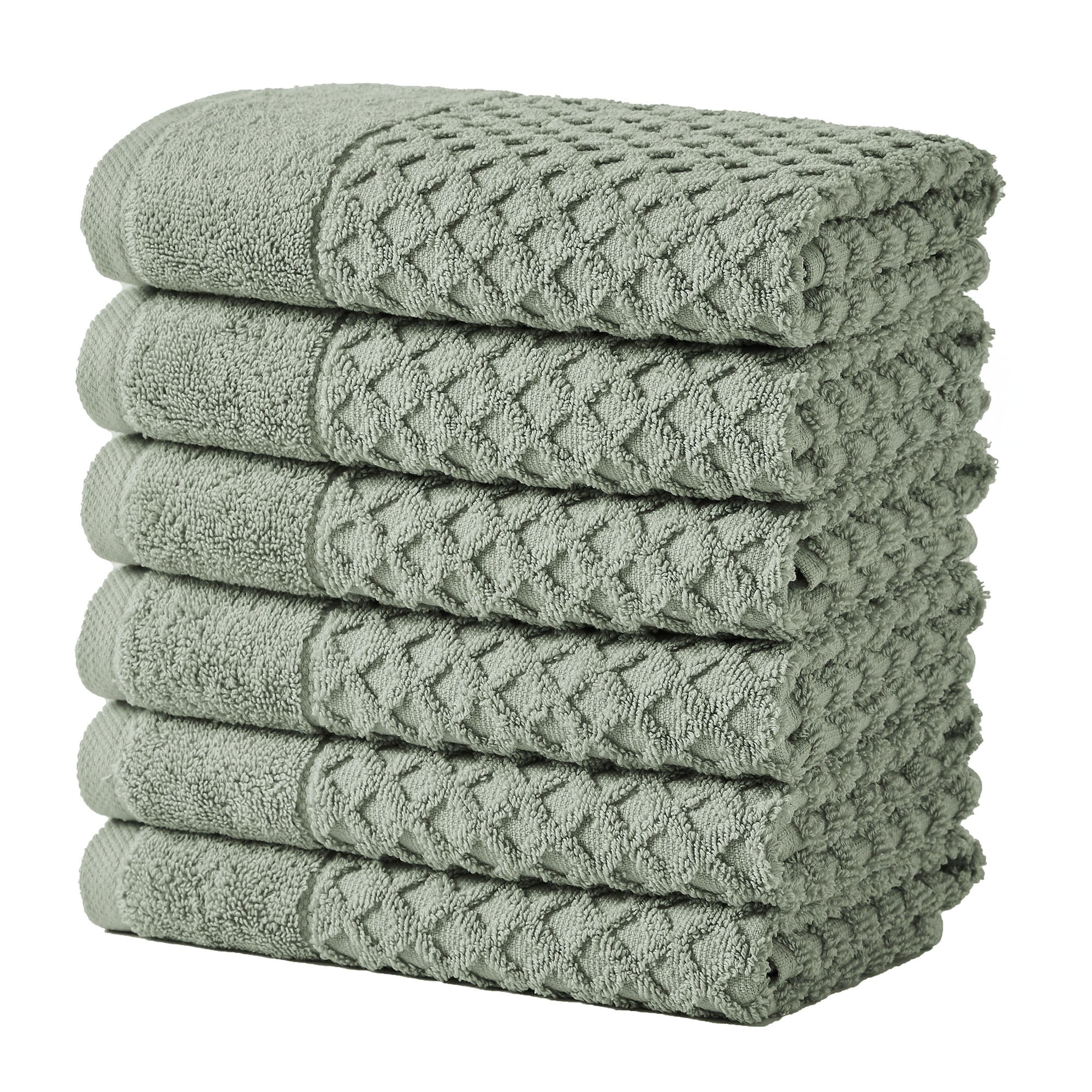 Cotton Diamond Waffle Weave Bath Towel Set - Grayson Collection - Image 61