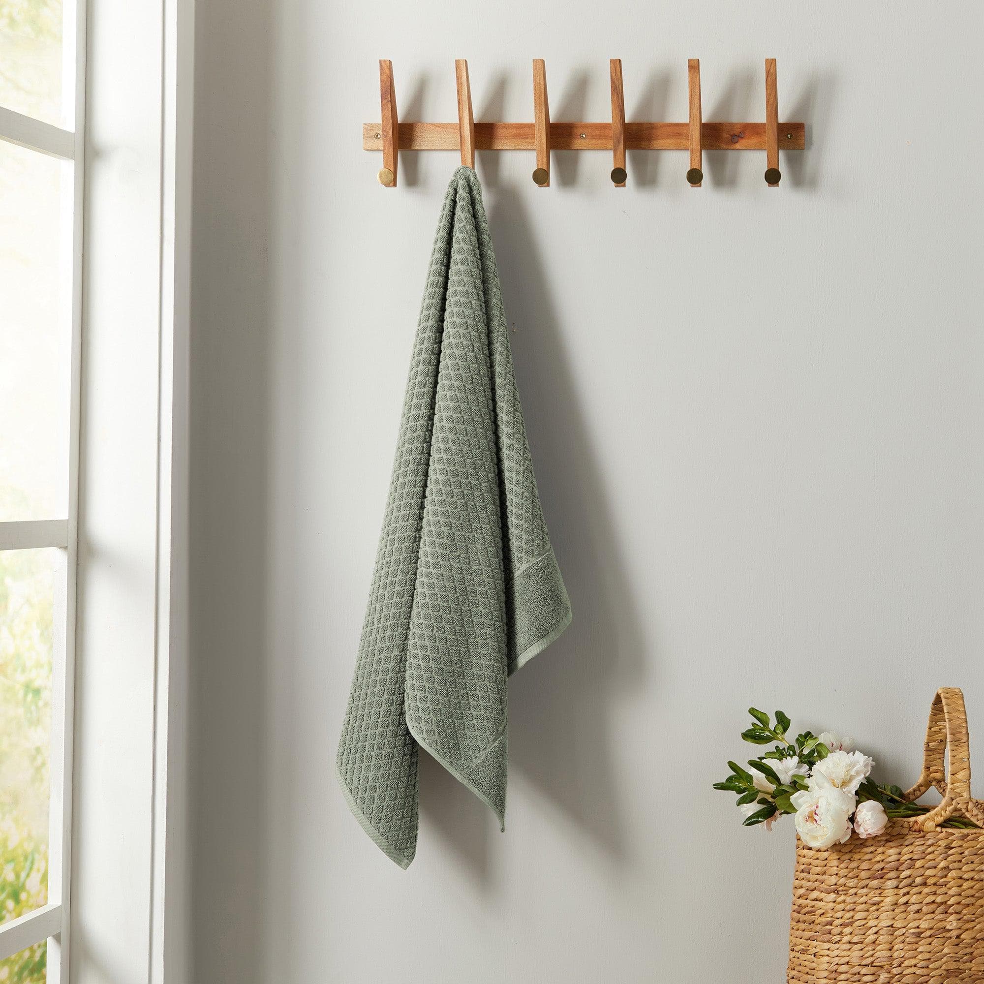 Cotton Diamond Waffle Weave Bath Towel Set - Grayson Collection - Image 63