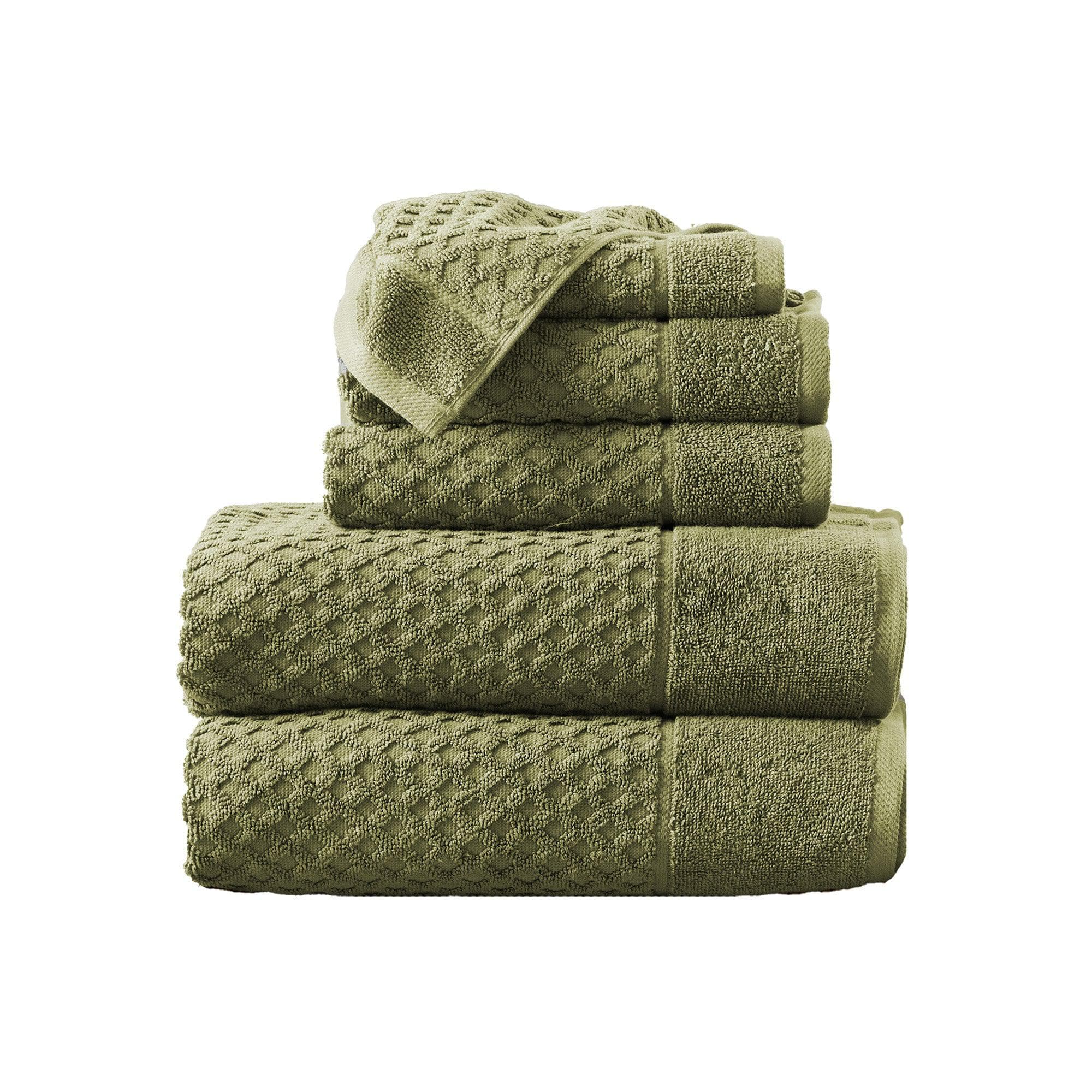 Cotton Diamond Waffle Weave Bath Towel Set - Grayson Collection - Image 69