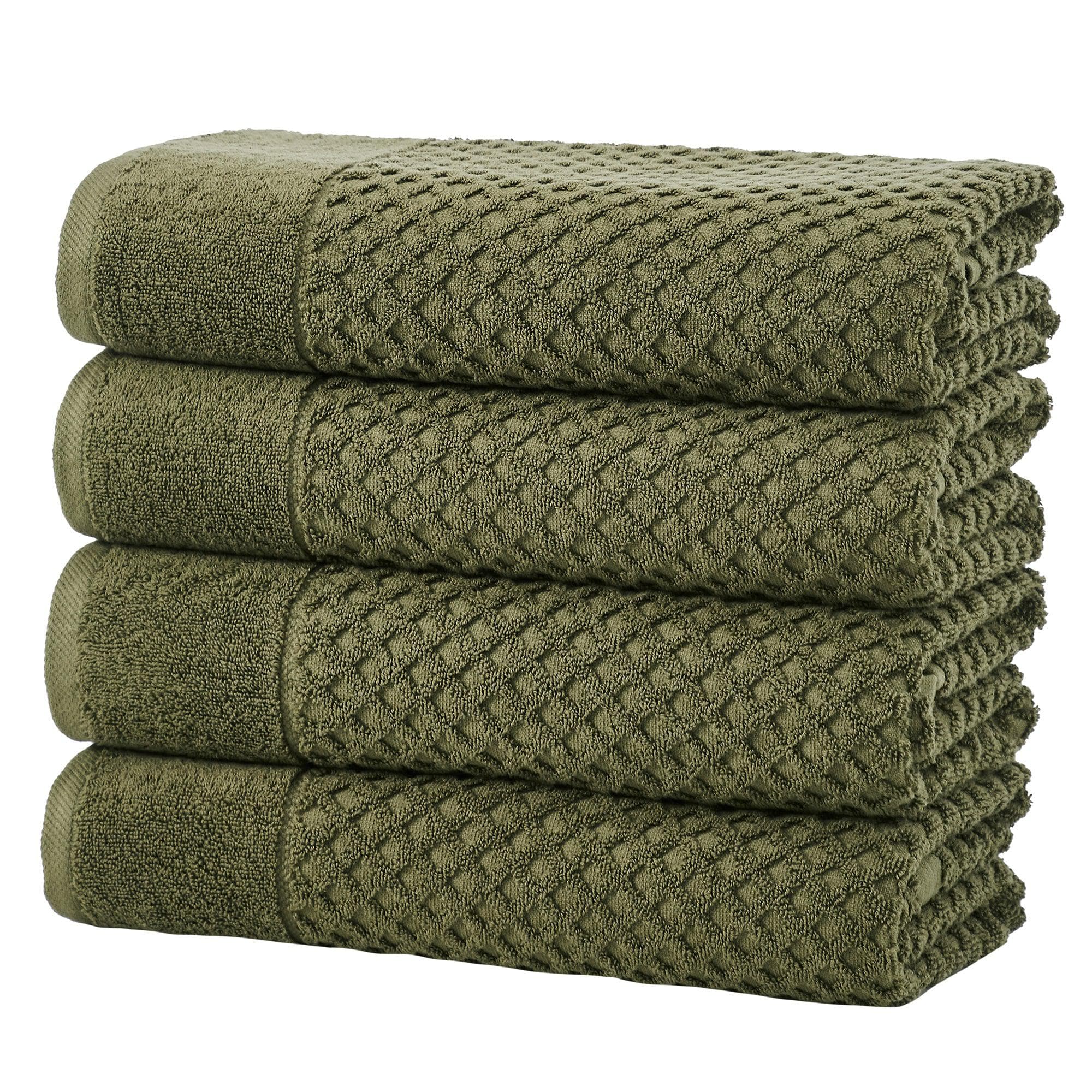 Cotton Diamond Waffle Weave Bath Towel Set - Grayson Collection - Image 70