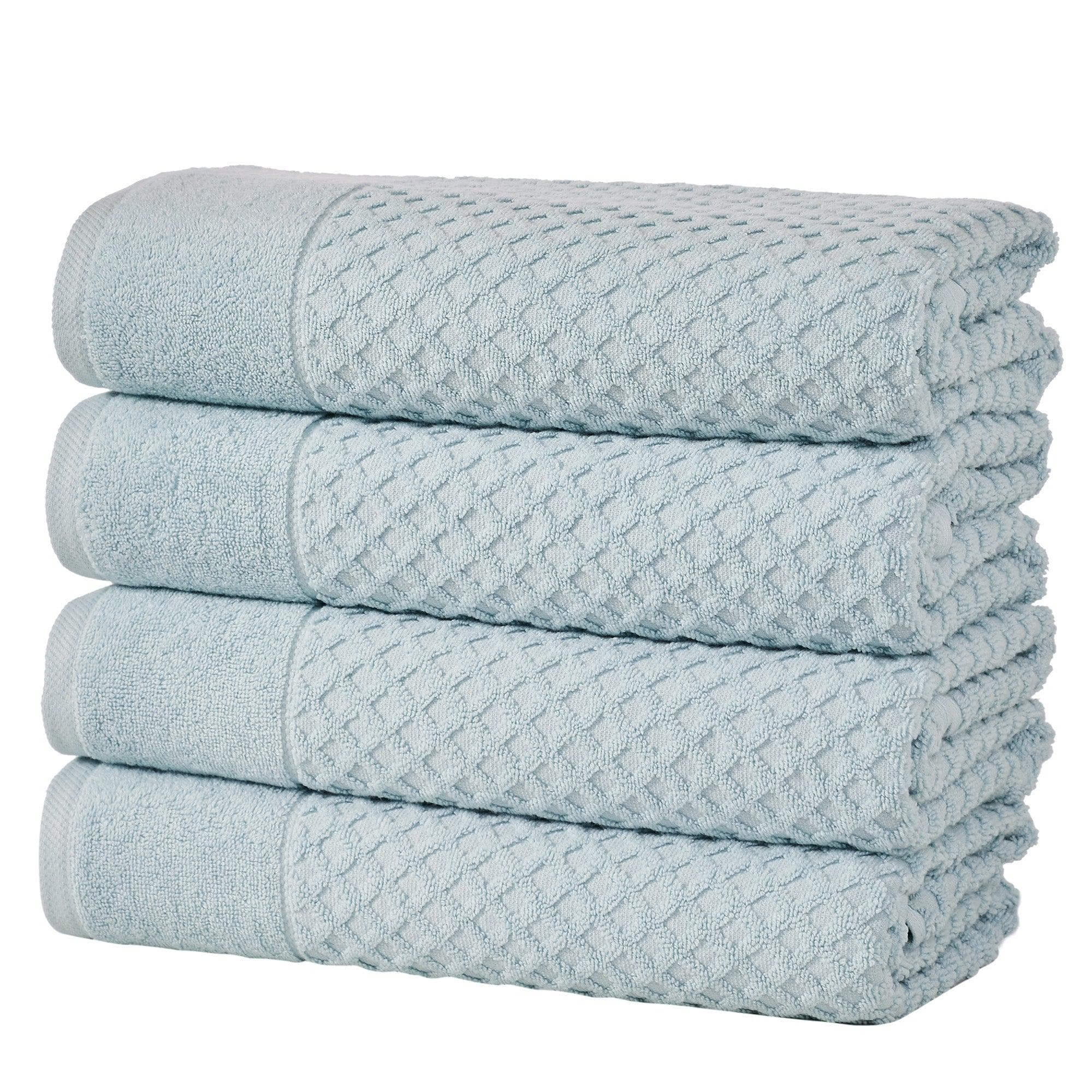 Cotton Diamond Waffle Weave Bath Towel Set - Grayson Collection - Image 80