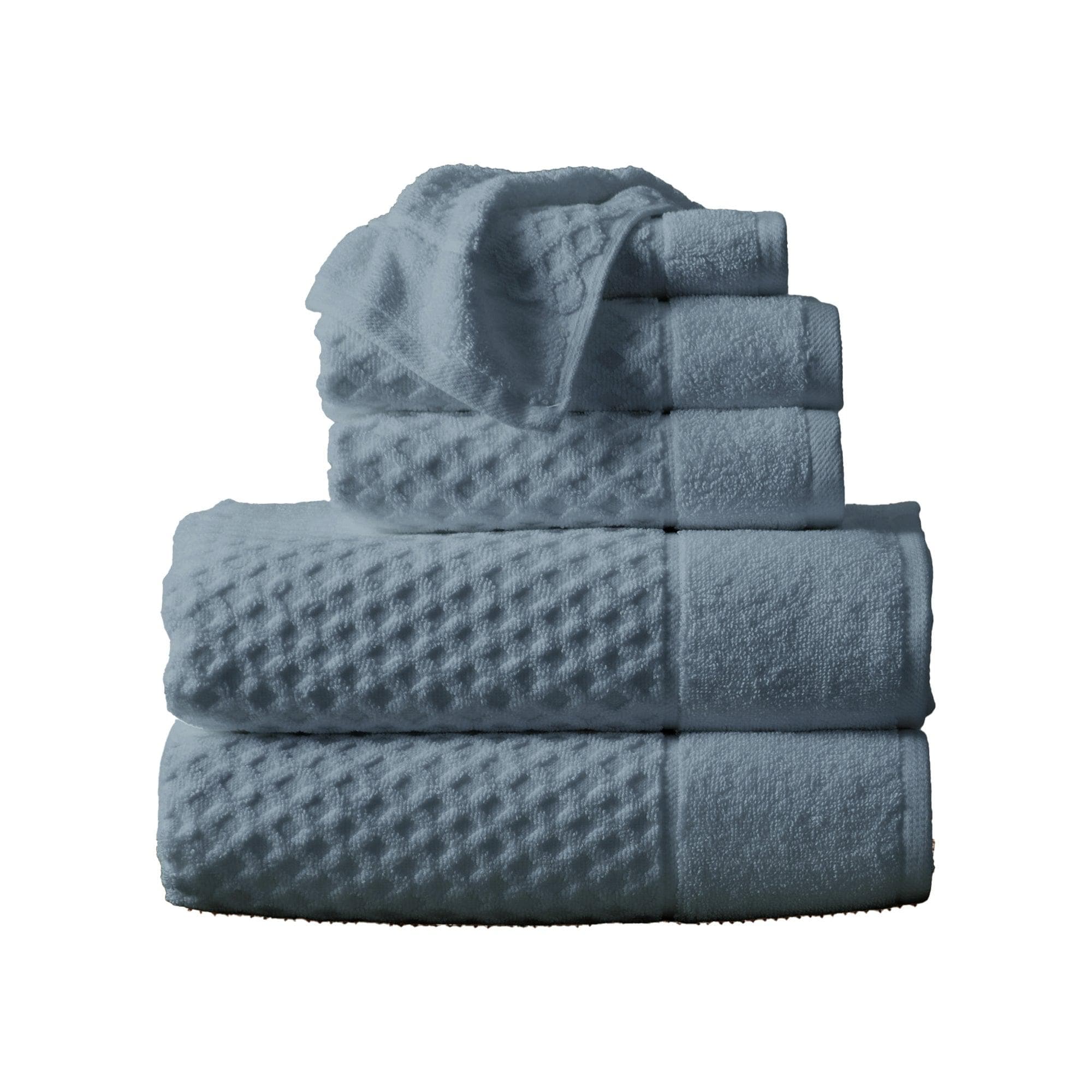 Cotton Diamond Waffle Weave Bath Towel Set - Grayson Collection - Image 89