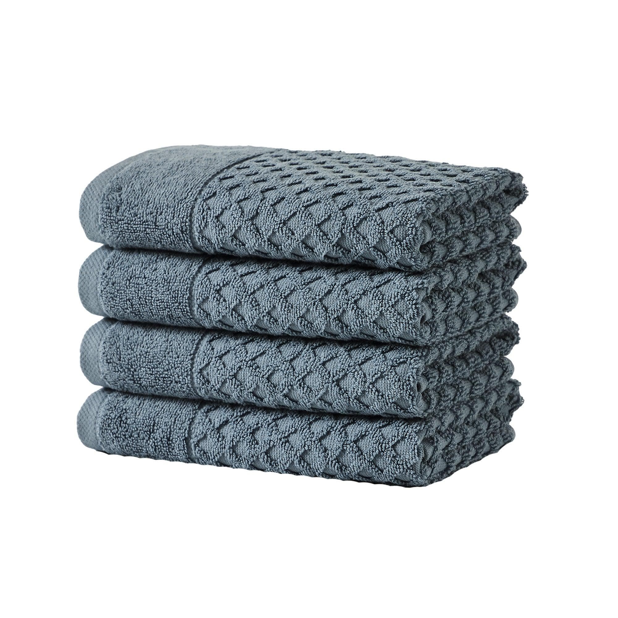 Cotton Diamond Waffle Weave Bath Towel Set - Grayson Collection - Image 90
